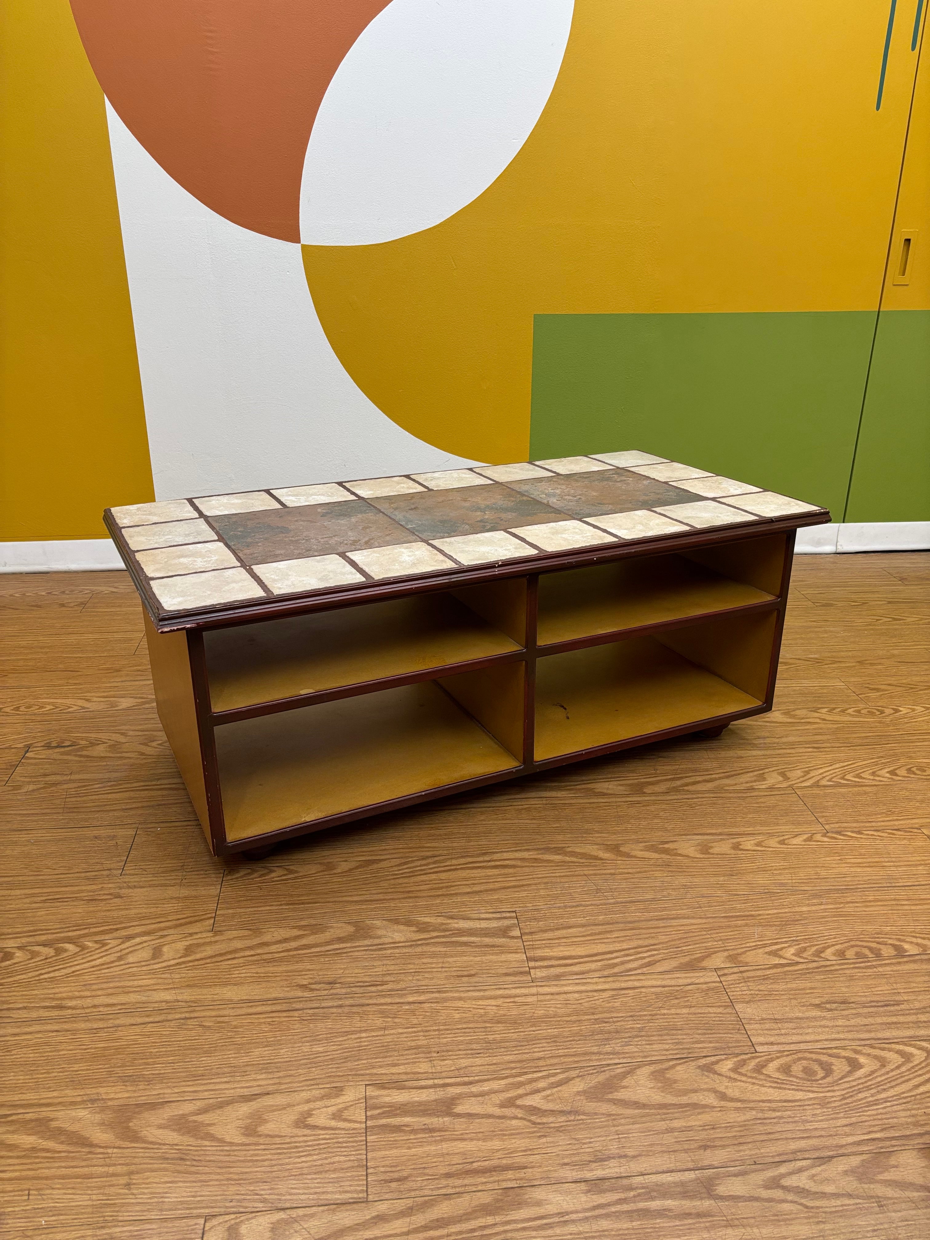 Tile Wood Coffee Table