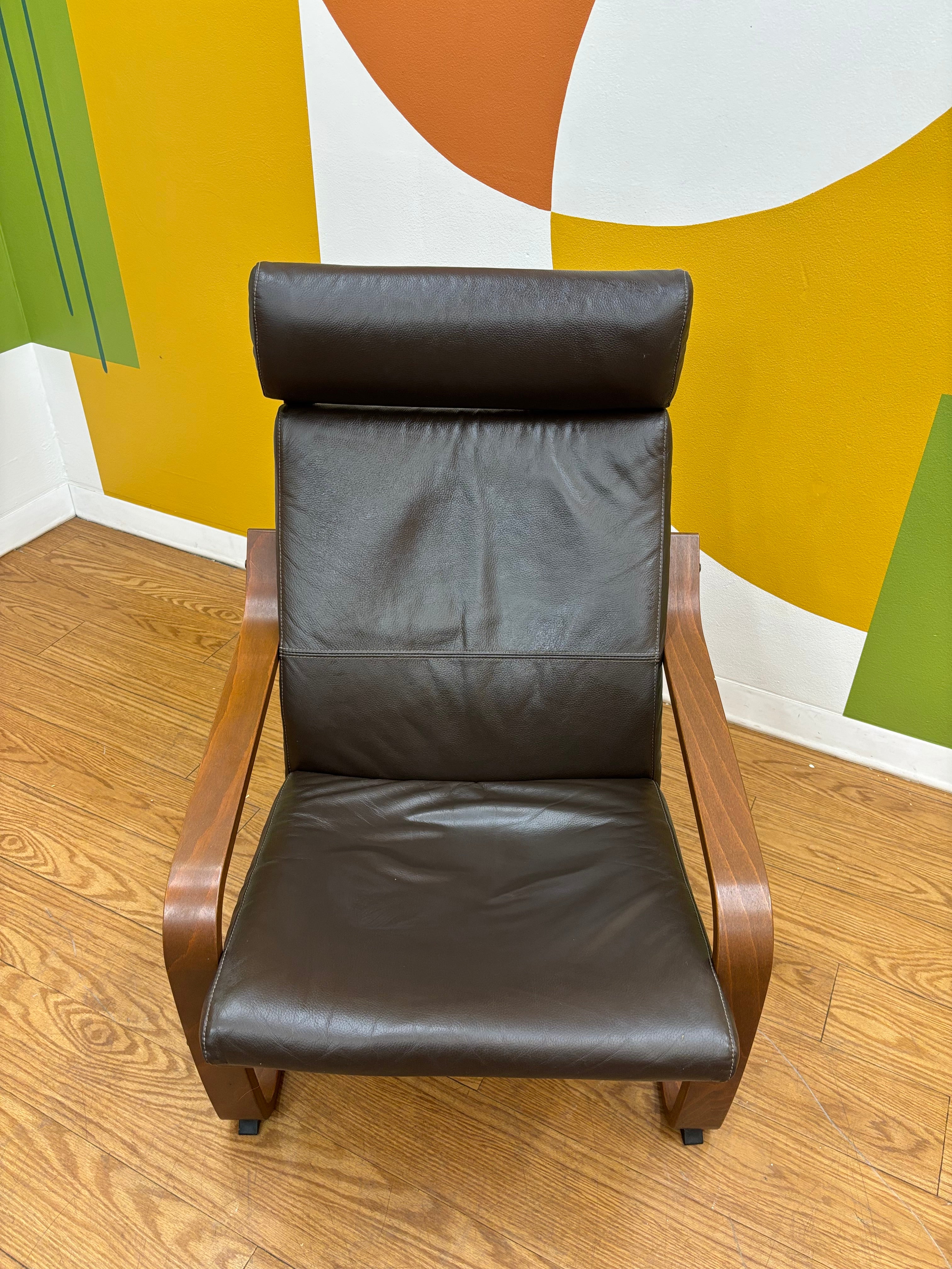 IKEA POANG Leather Chair