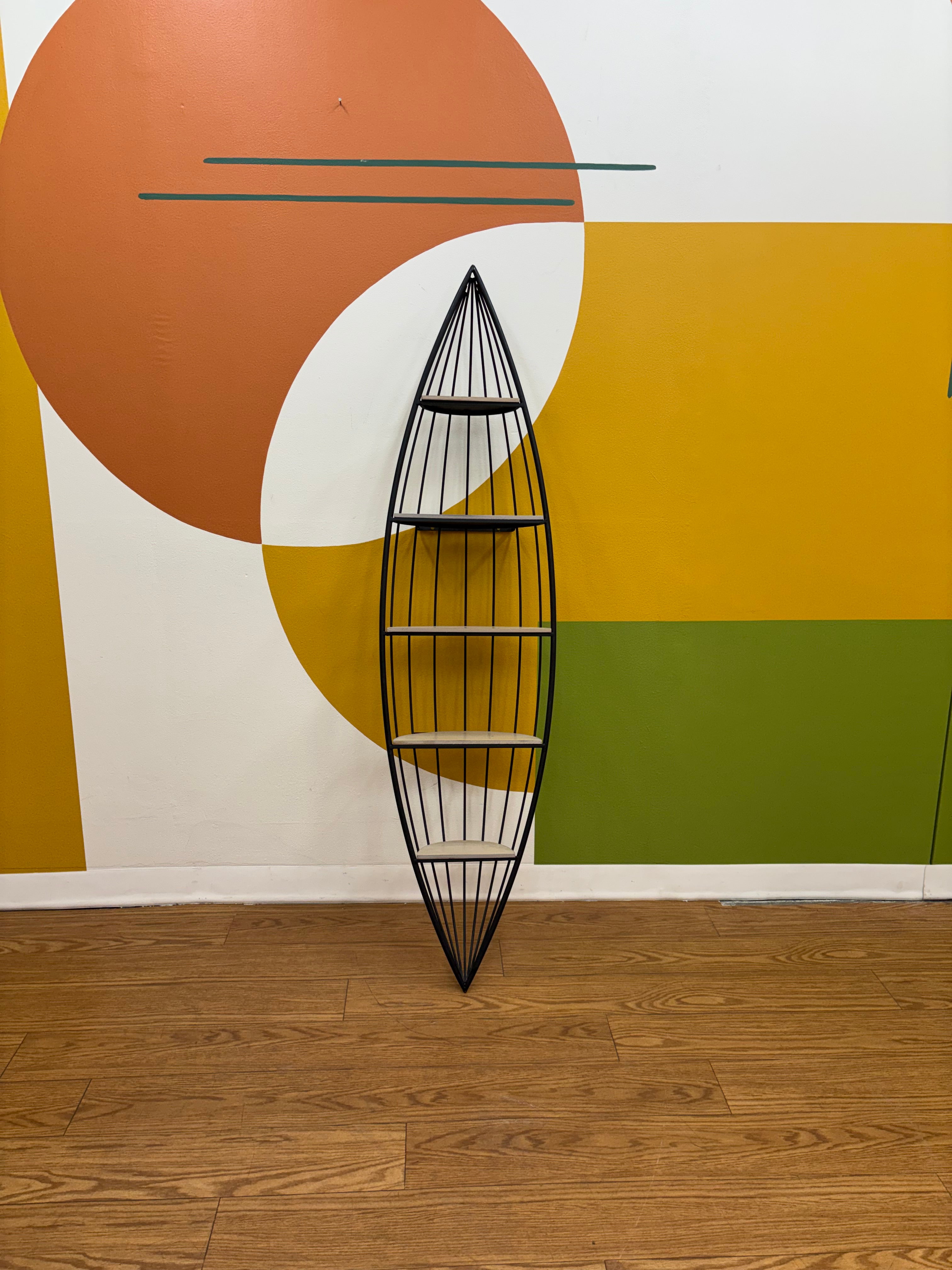 Rowboat Shaped Wall Shelf