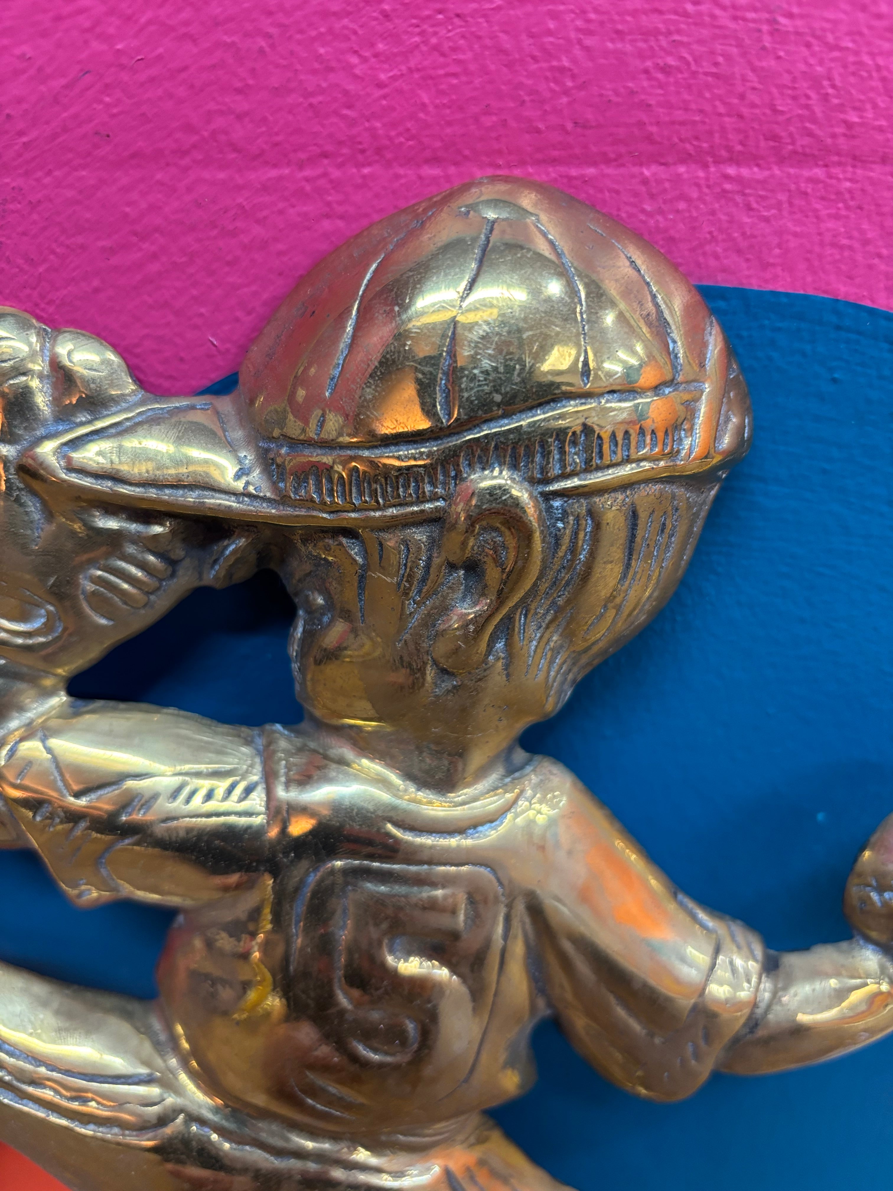 Brass Baseball Wall Decor #1