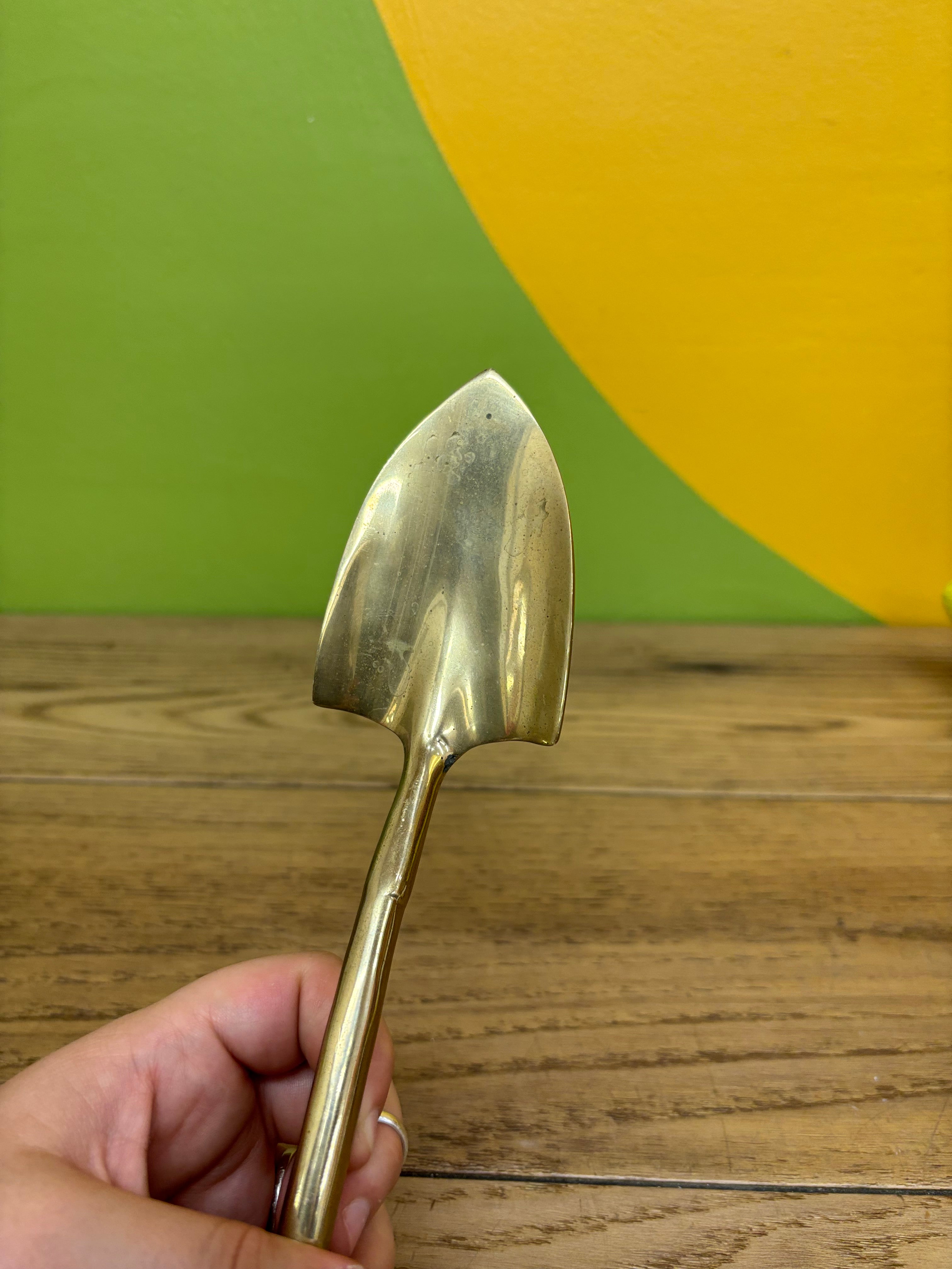 (2) Brass Shovels