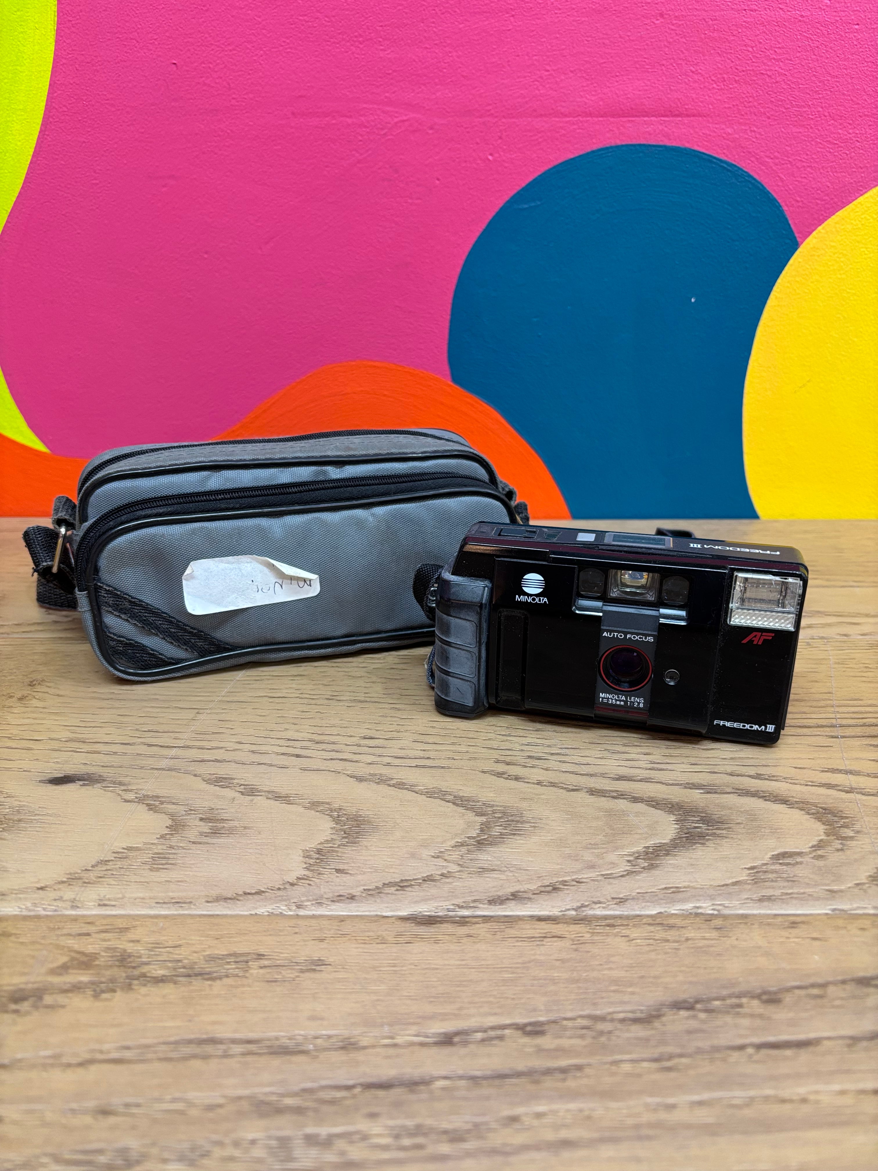 Minolta Freedom 3 Camera with Case