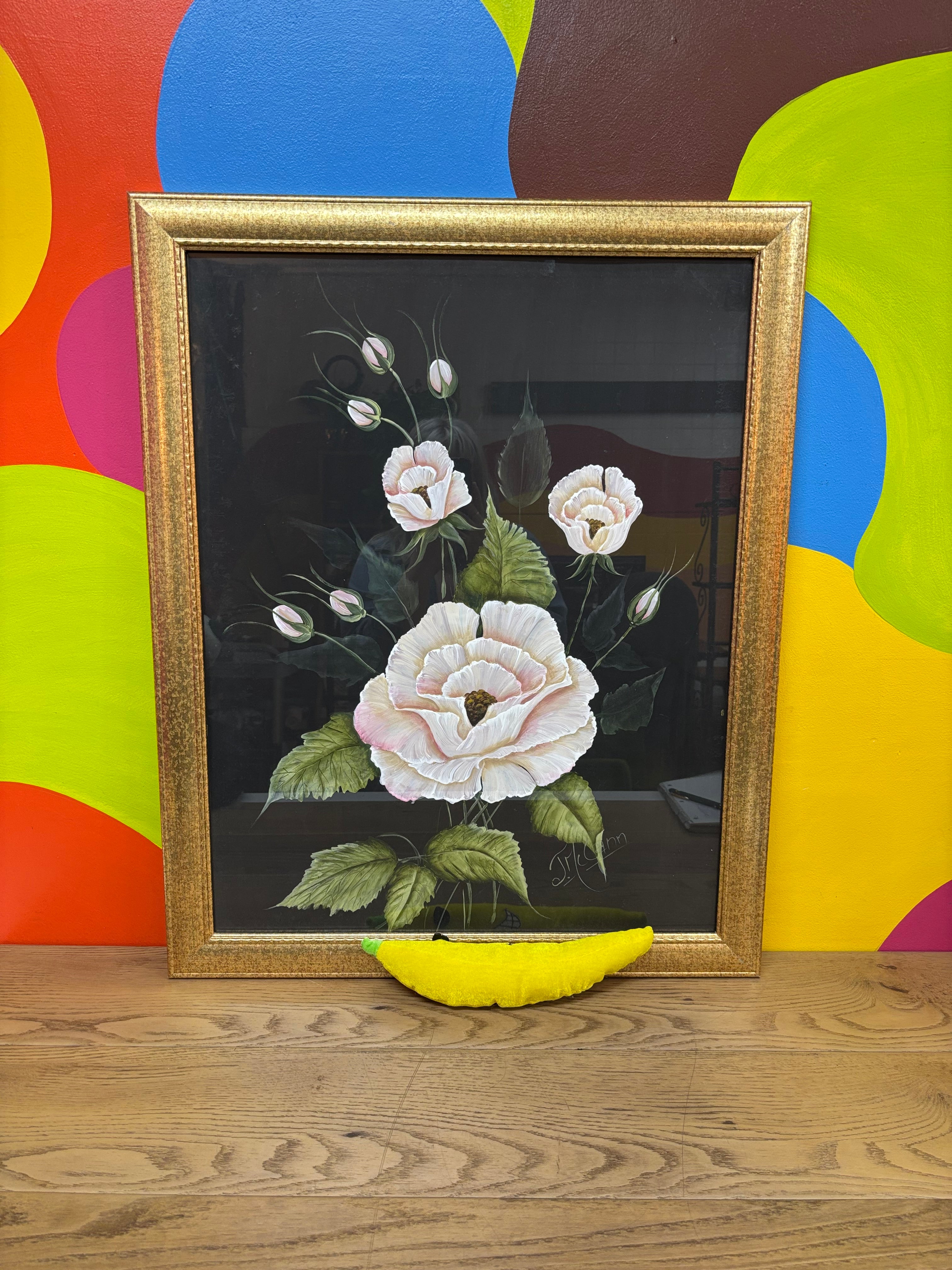 Gold Framed Flower Print
