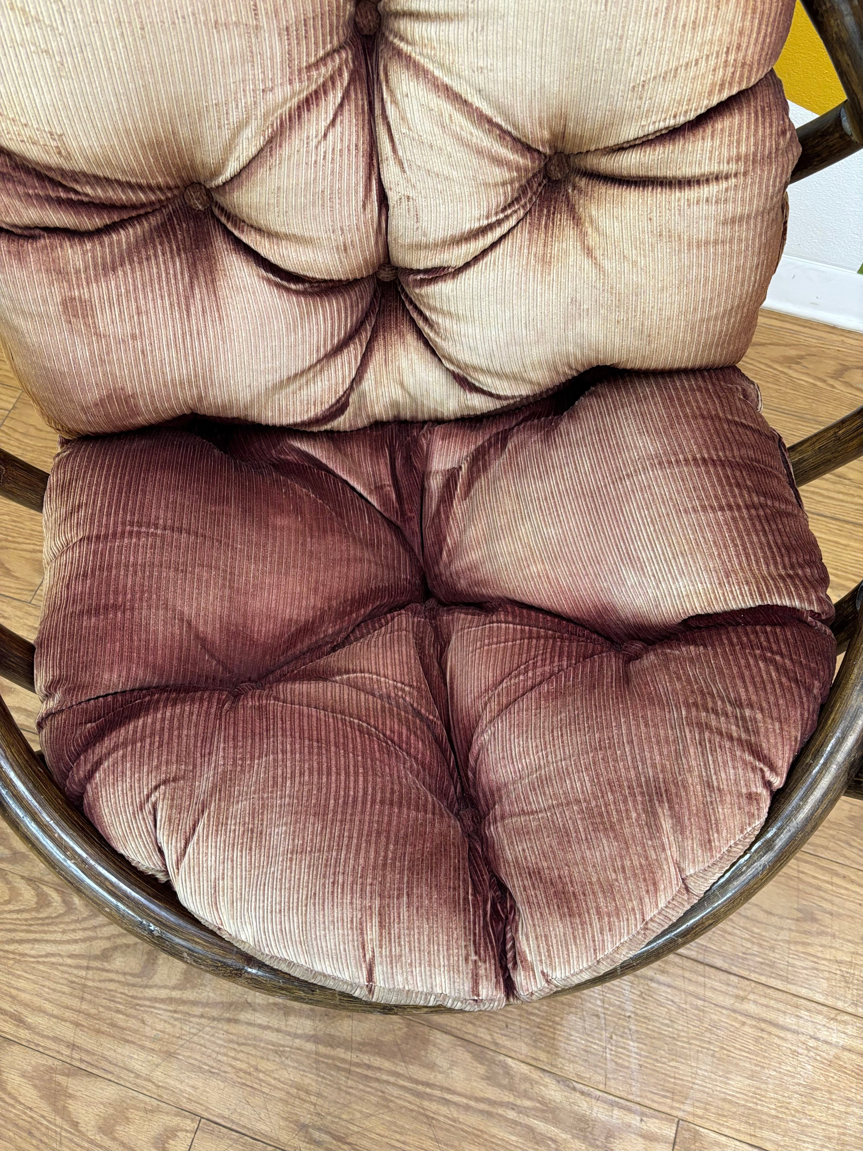 Rattan Swivel Egg Chair #1