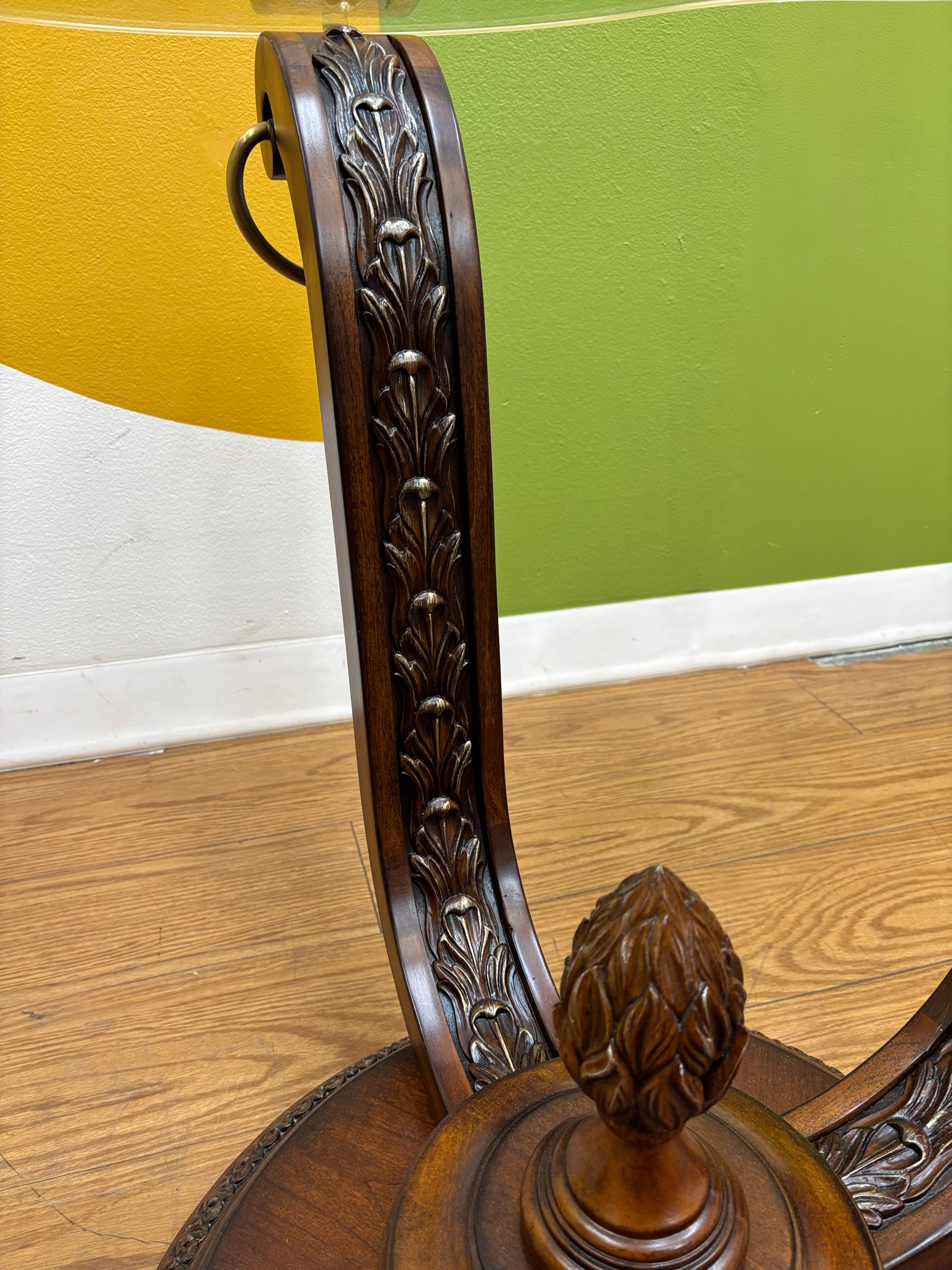 Wood & Glass Side Table