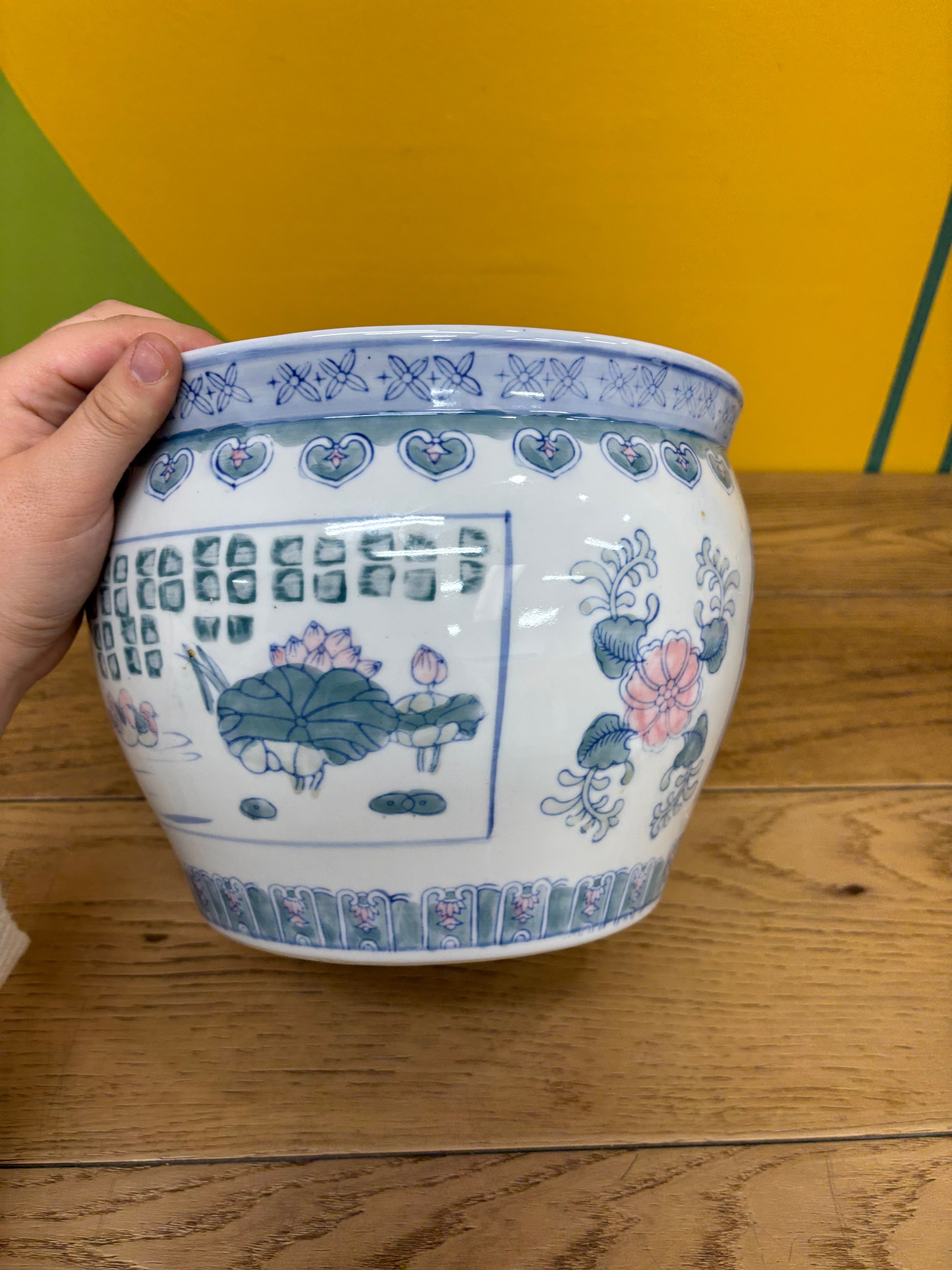 Blue & White Planter Pot