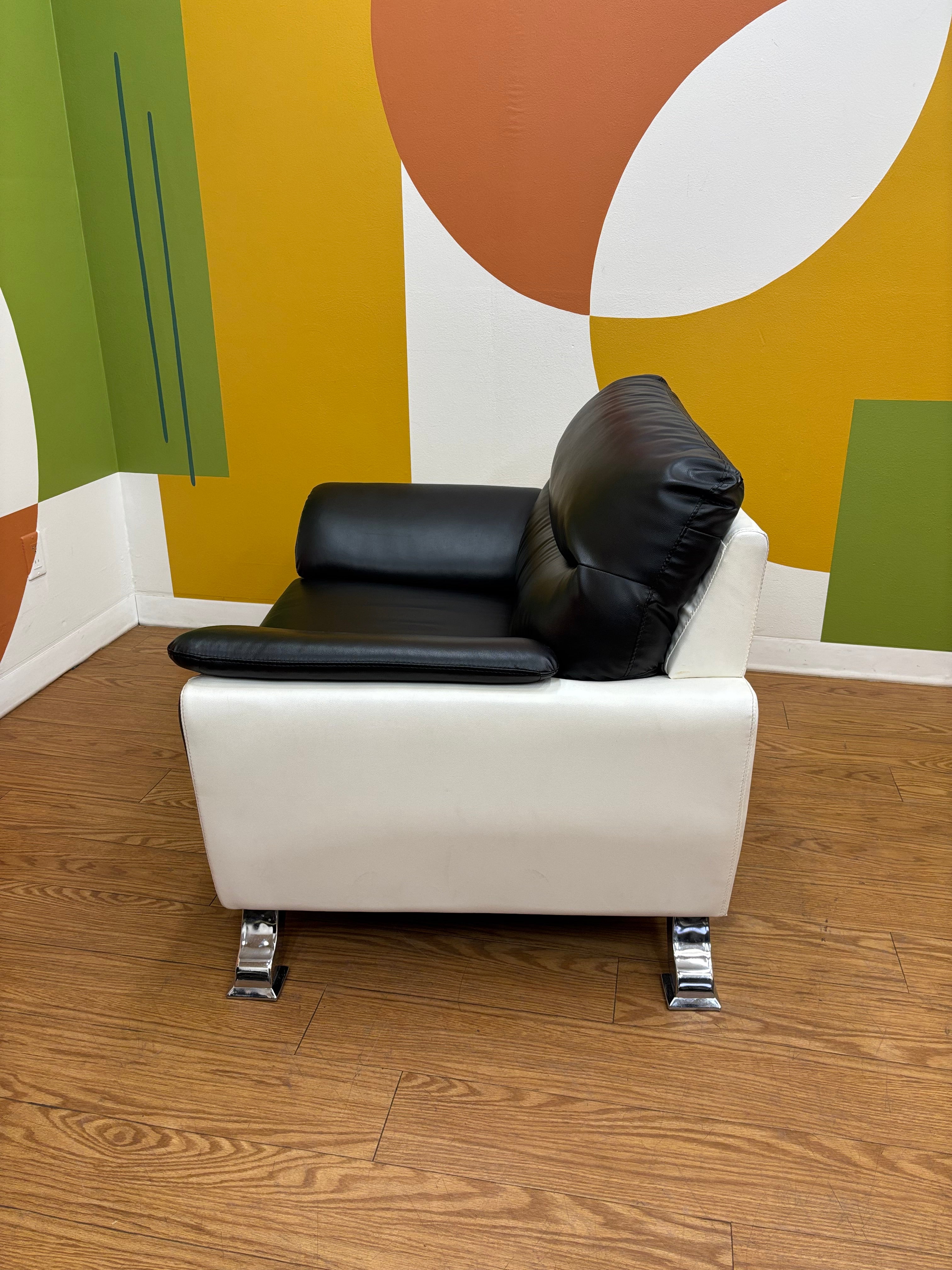 Black & White Armchair
