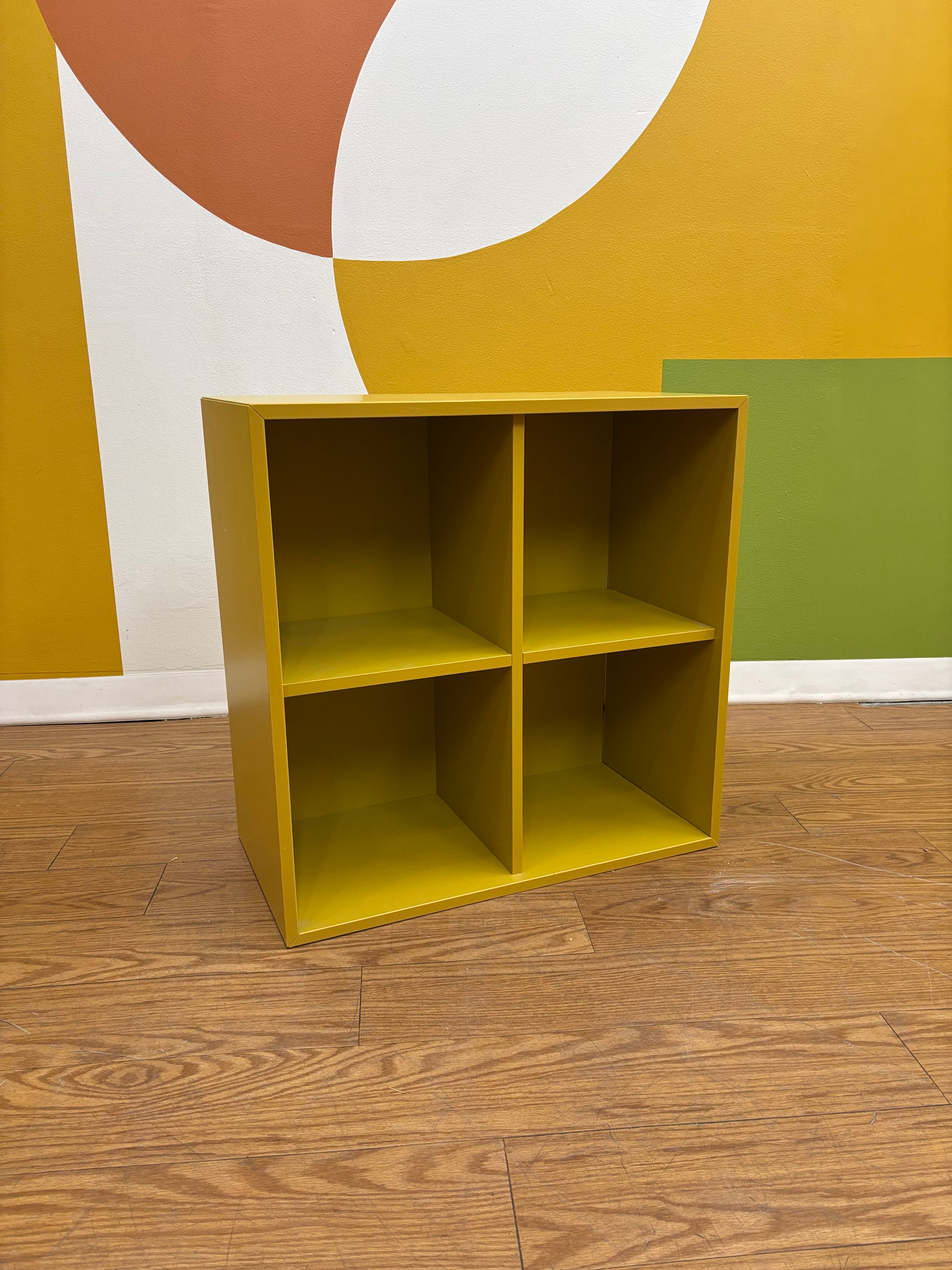 Yellow Eket IKEA Cube Shelf