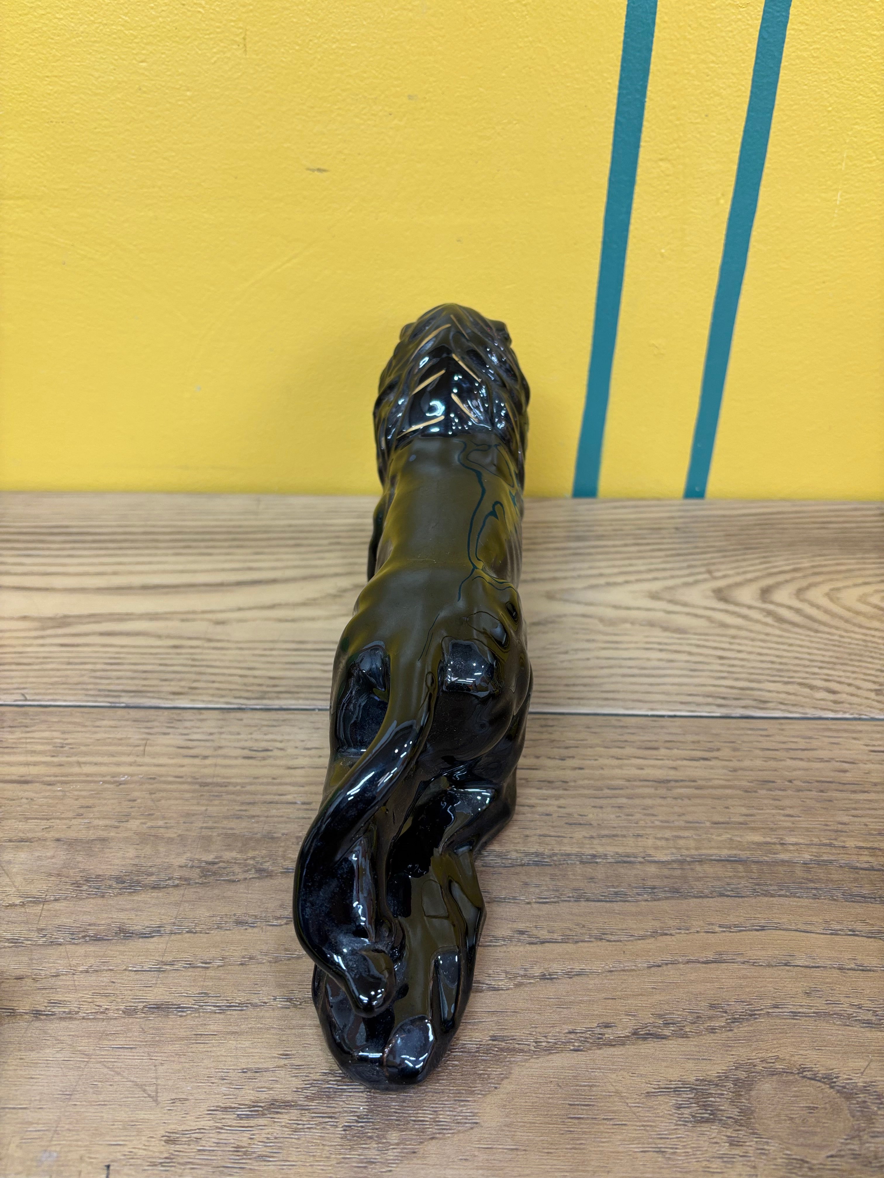 Black Lion Figurine