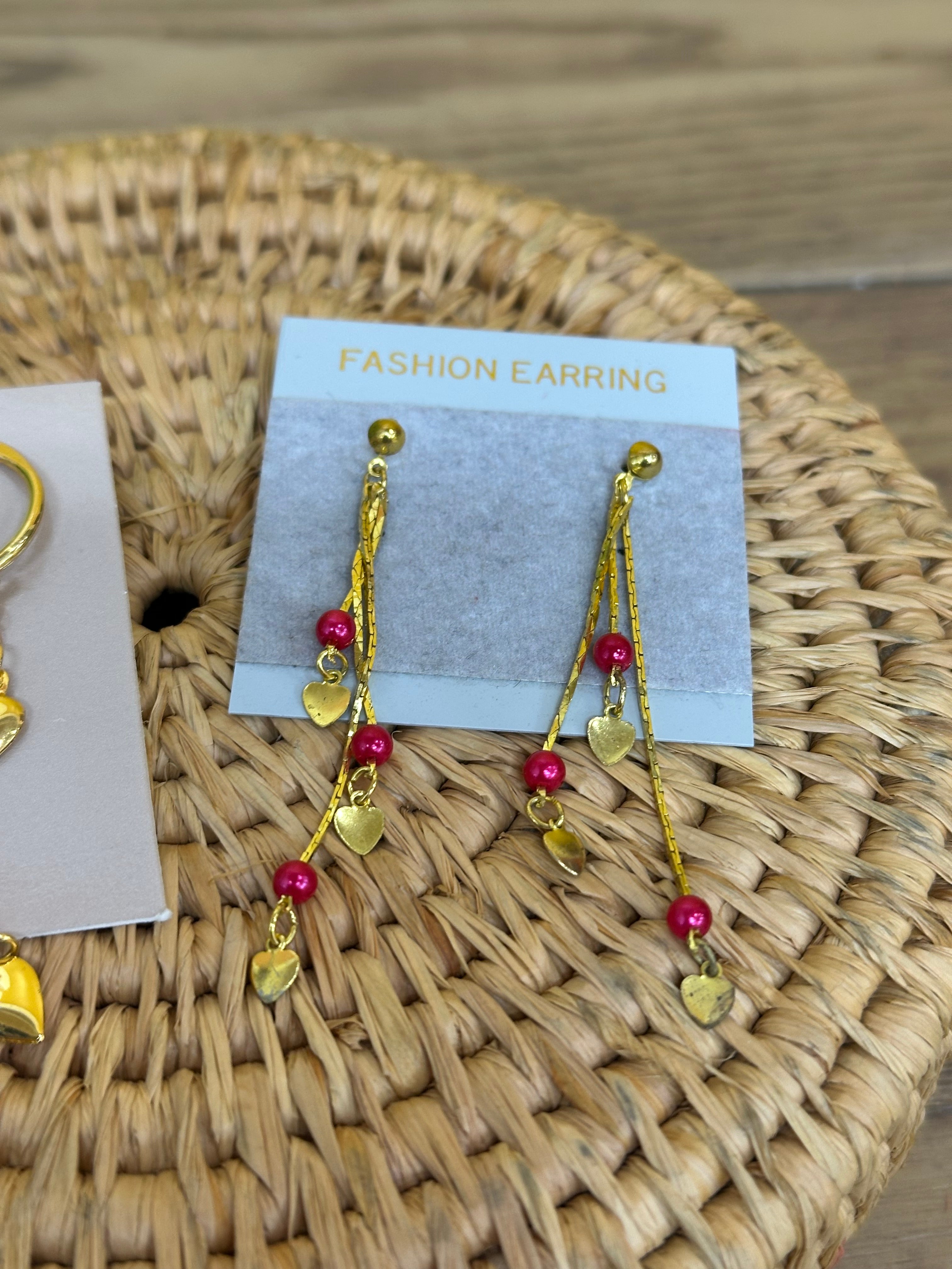 (2) Sets of Gold Tone Dangling Earrings