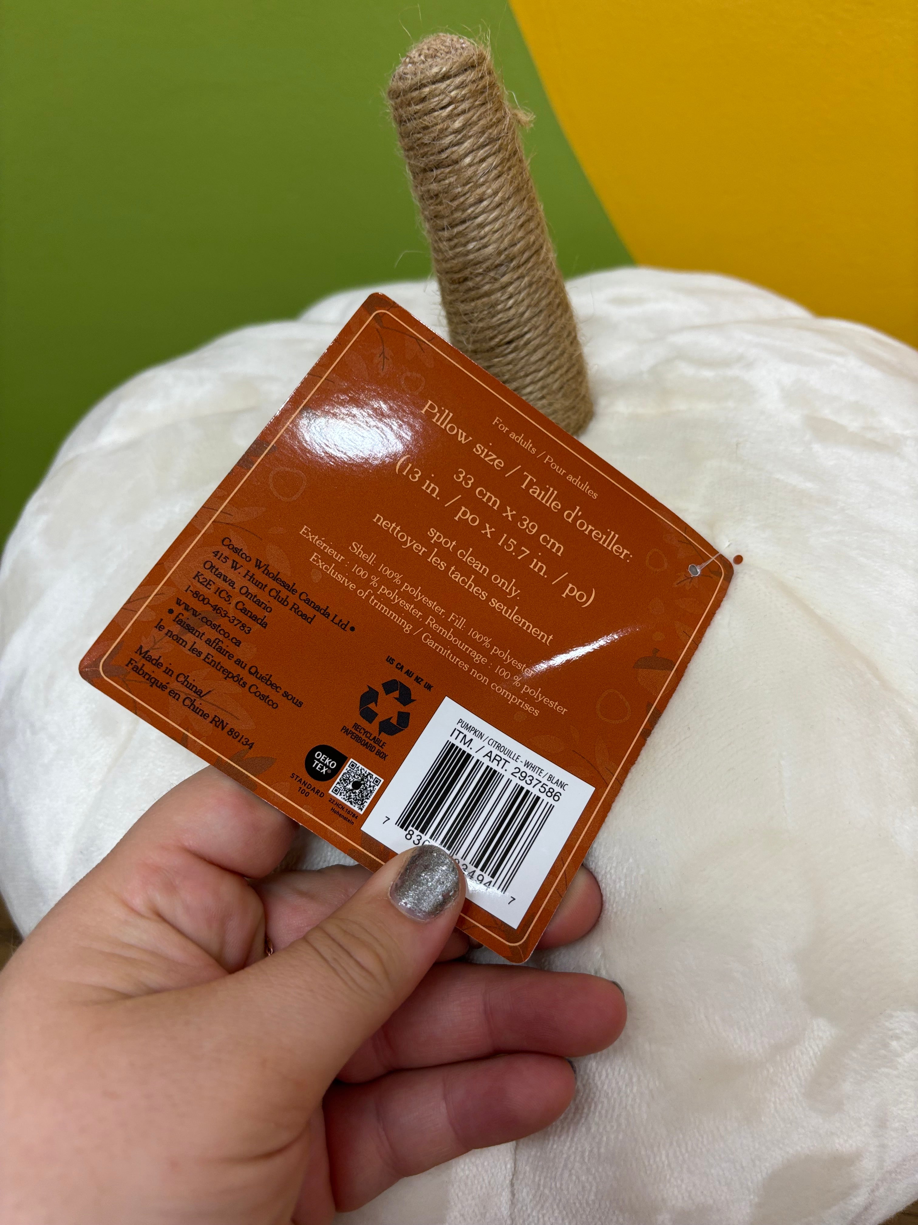 Decorative Plush Pillow Pumpkin