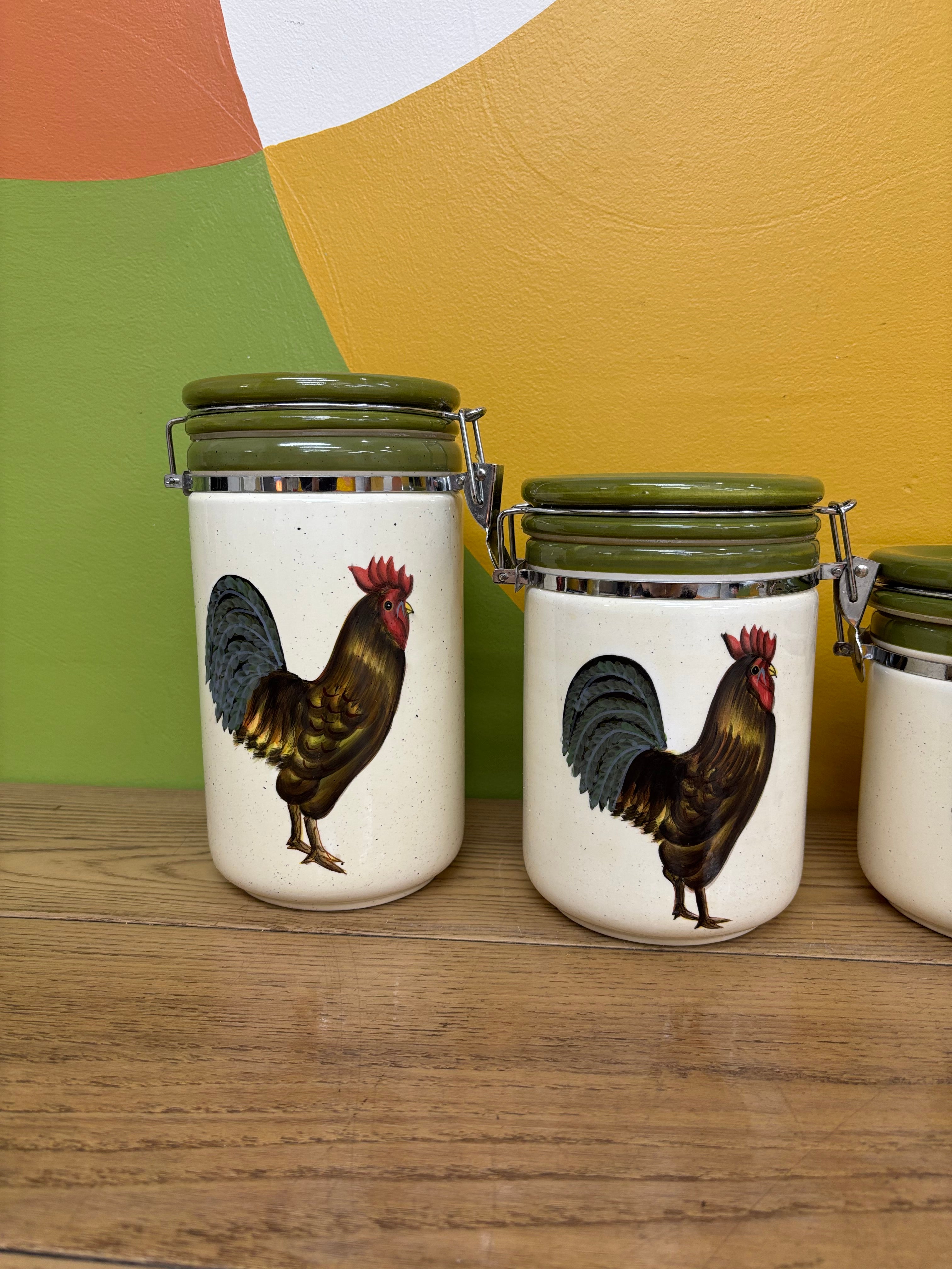 Rooster Canister Set