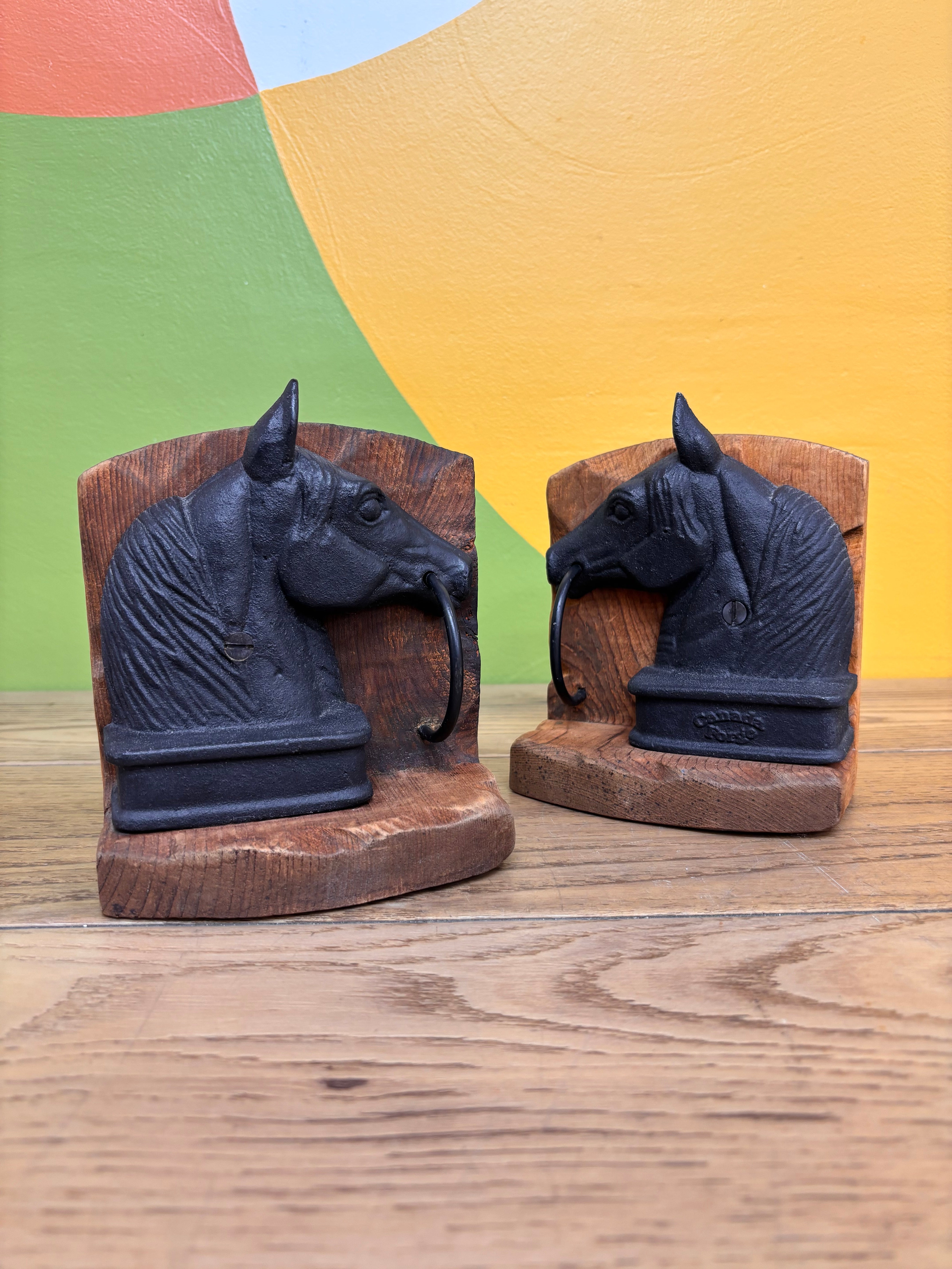 Horse Head Bookends