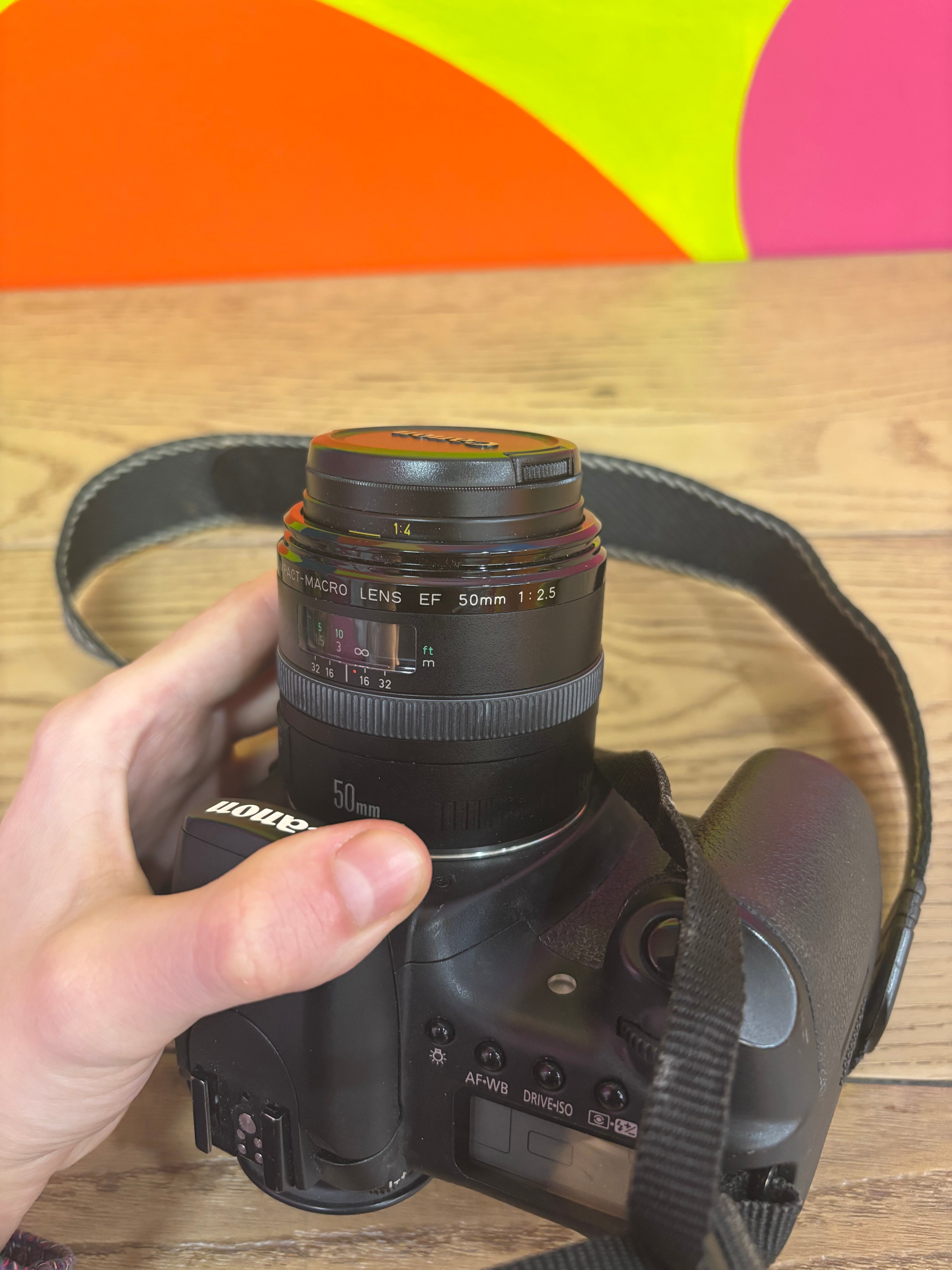 Canon EOS 20D Camera with EF 50mm Compact Macro Lens