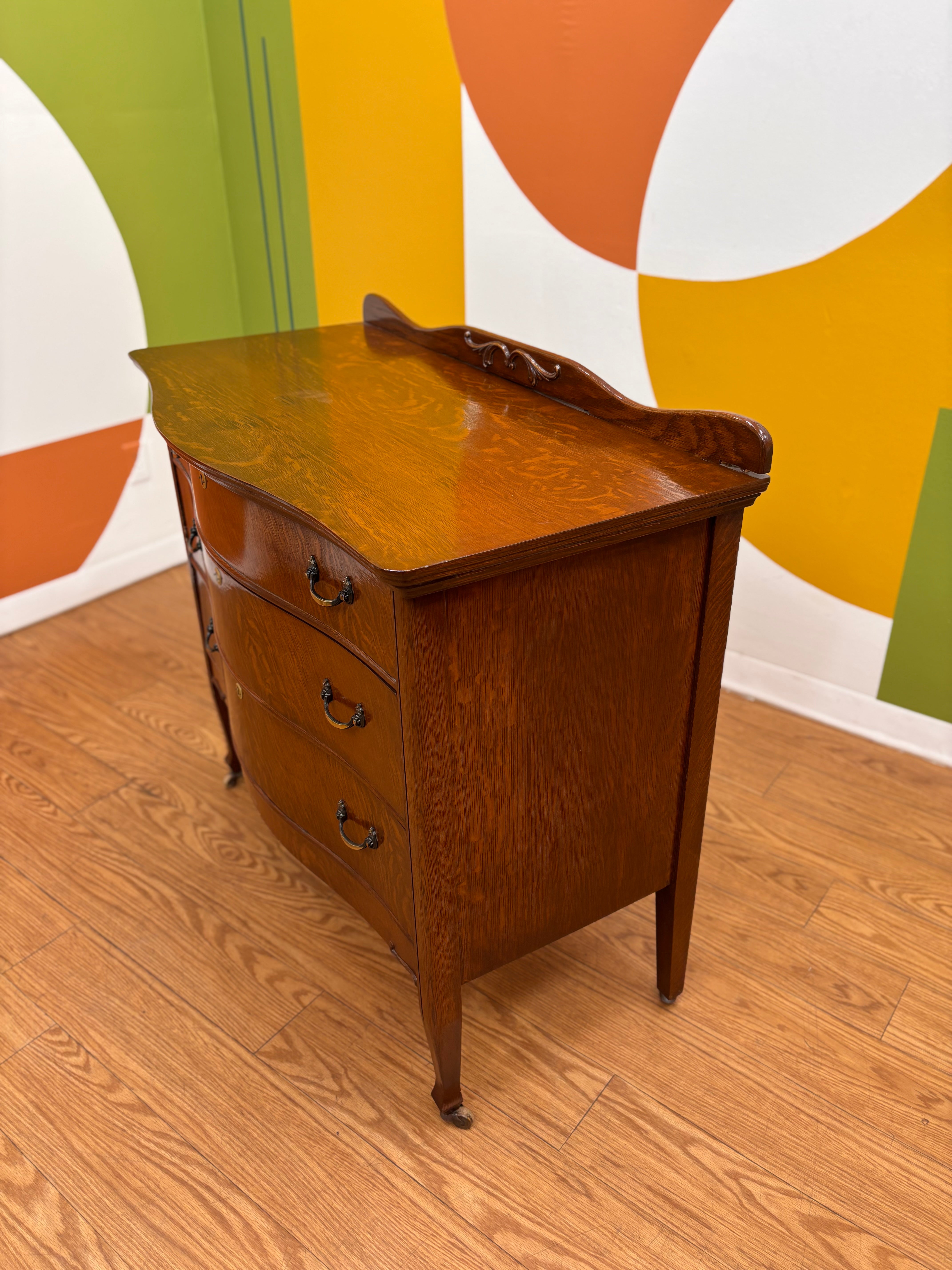 Wood 3 Drawer Dresser