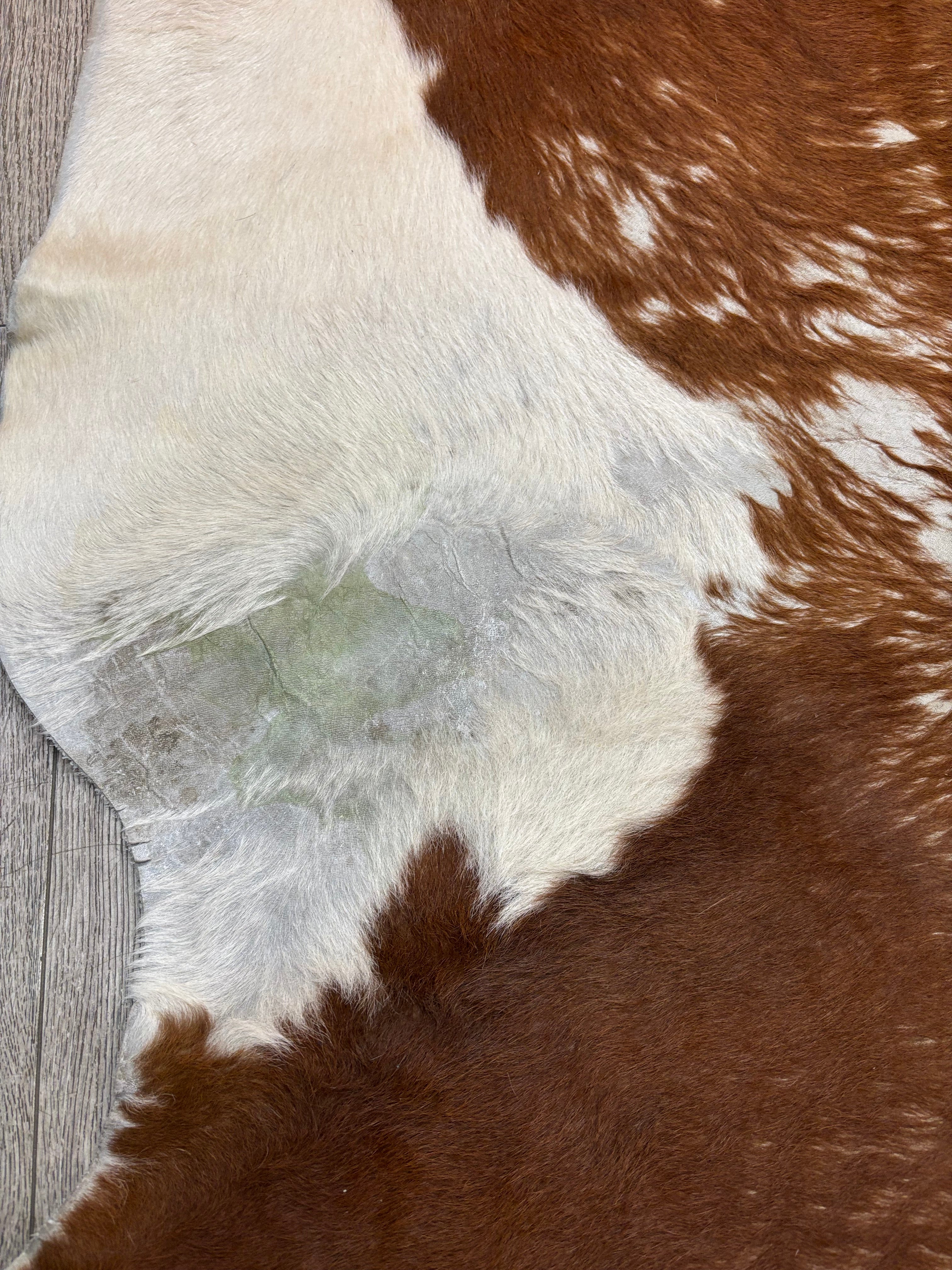 Brown & White Cowhide Rug