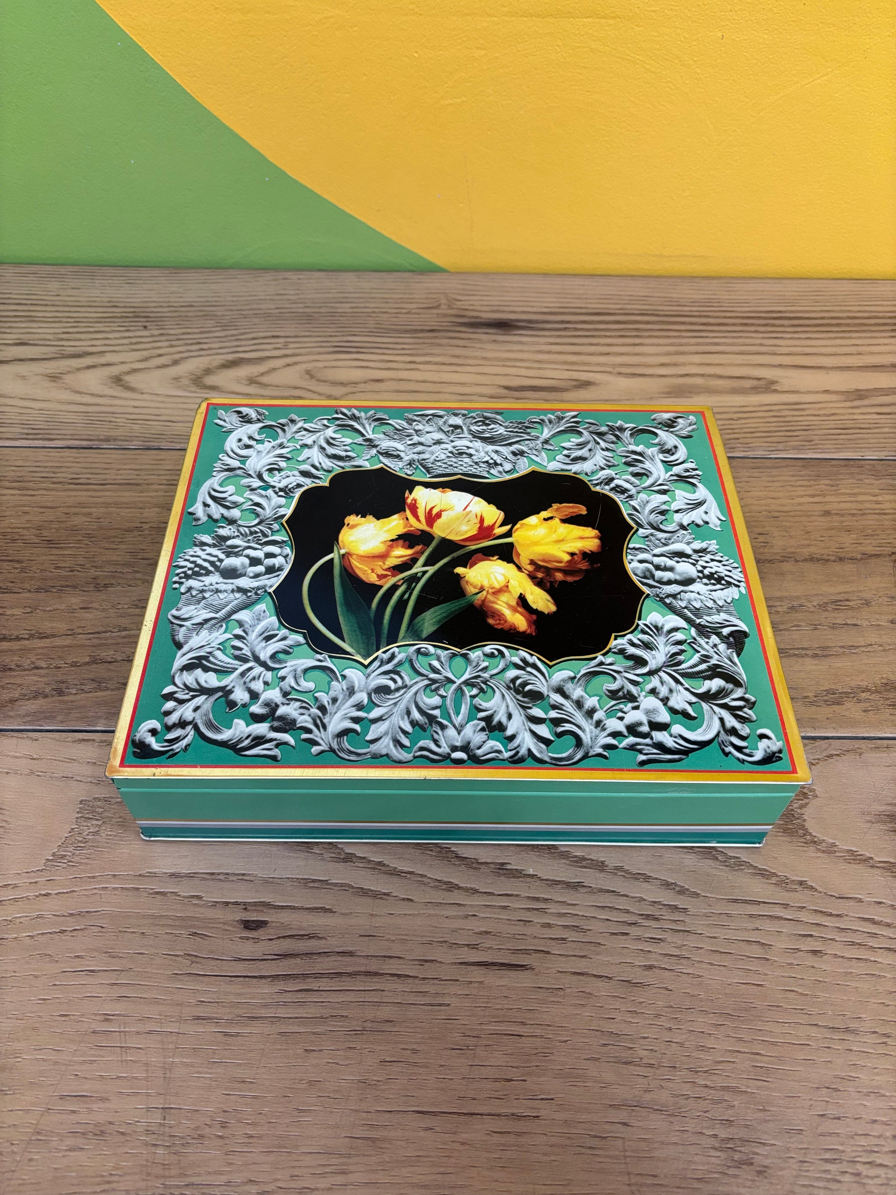 Floral Tin Box