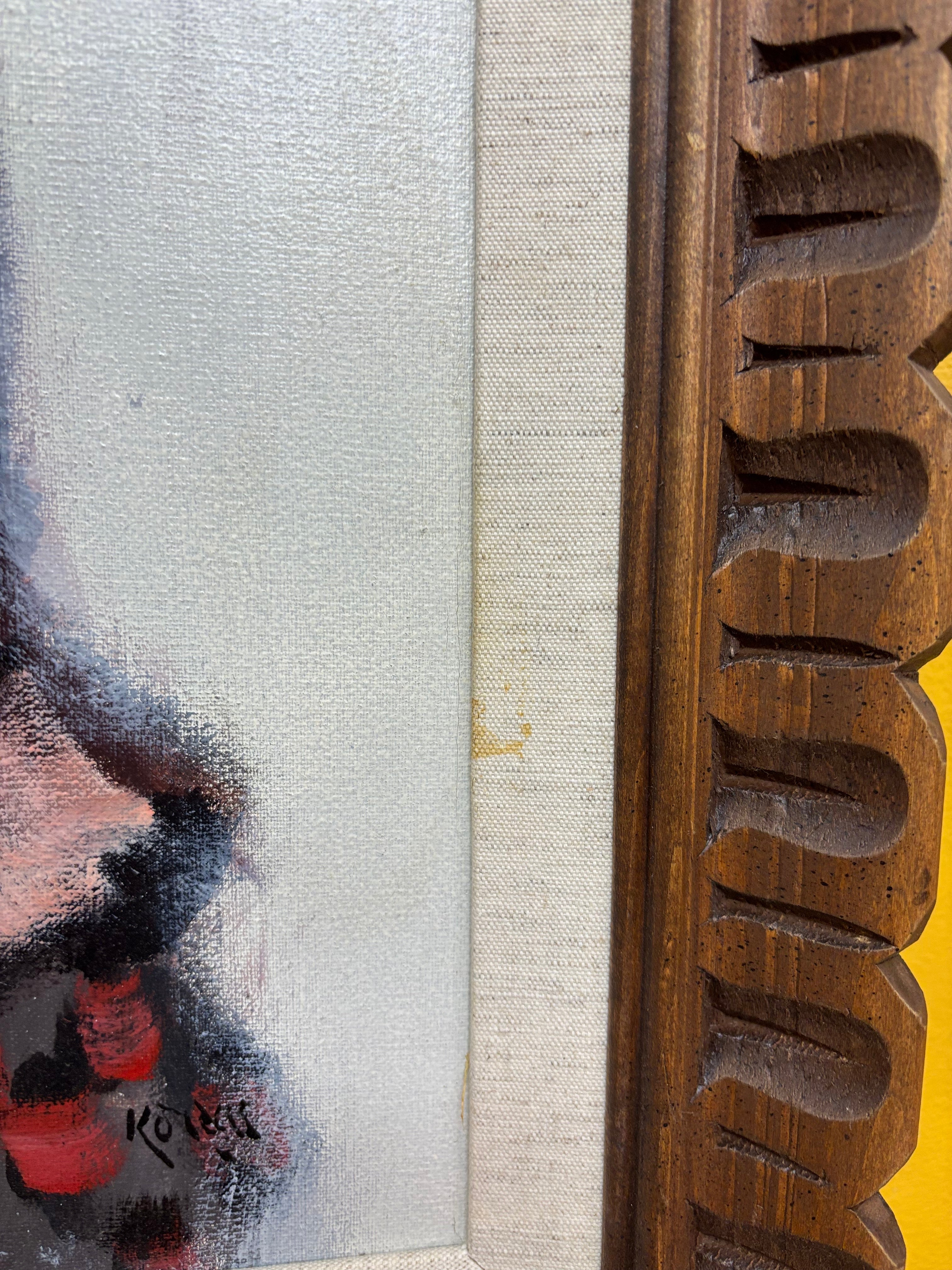 Big Eyes Framed Painting