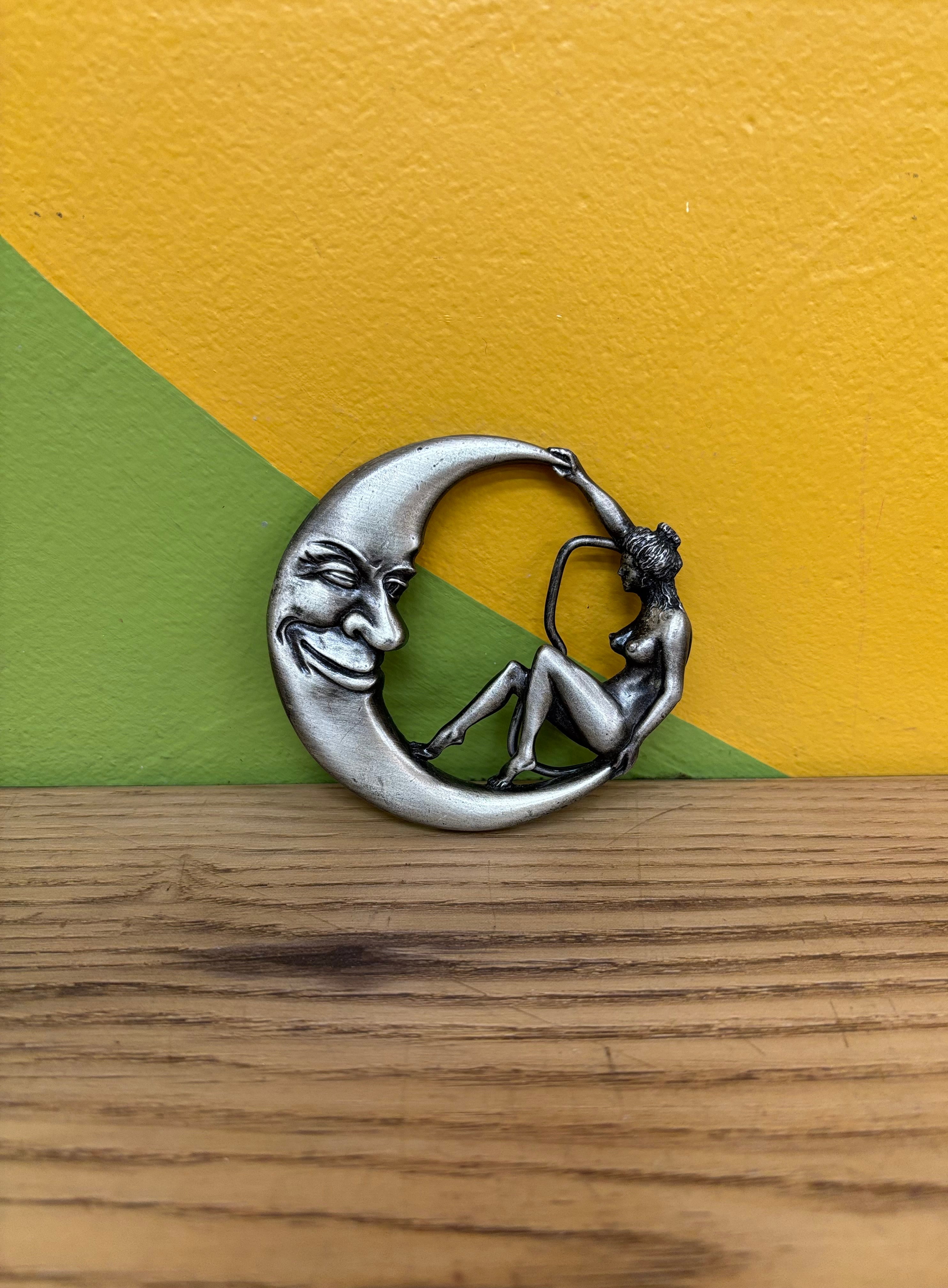 Winking Moon Belt Buckle (1979)