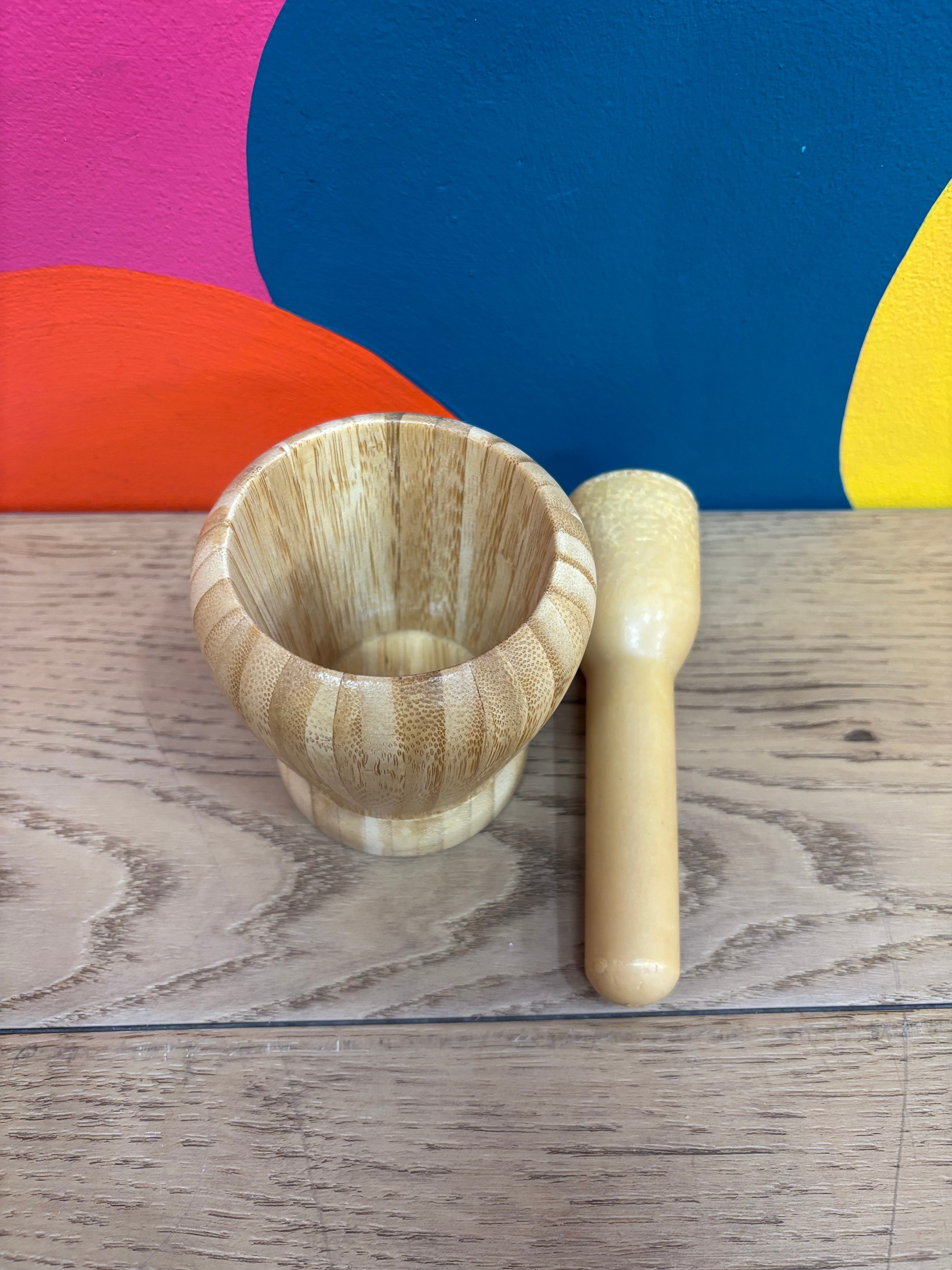 Wood Mortar & Pestle