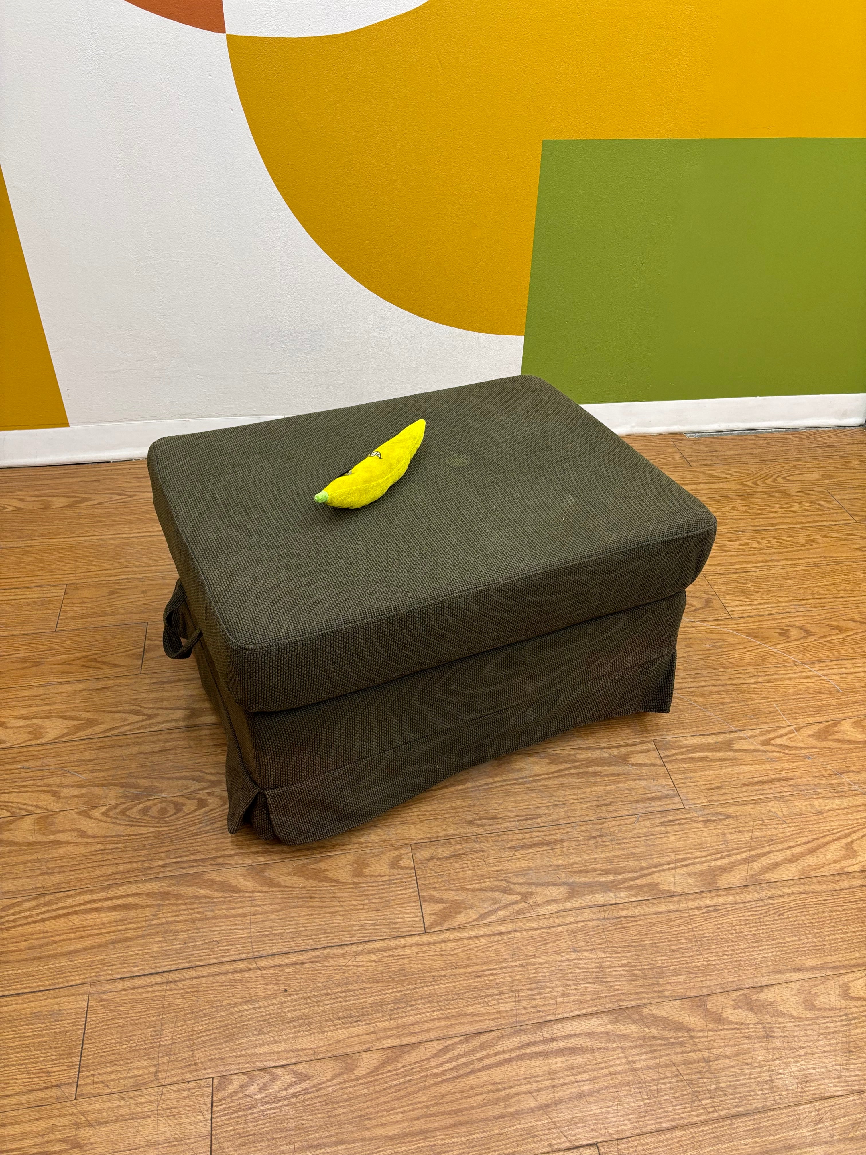 Green Storage Ottoman