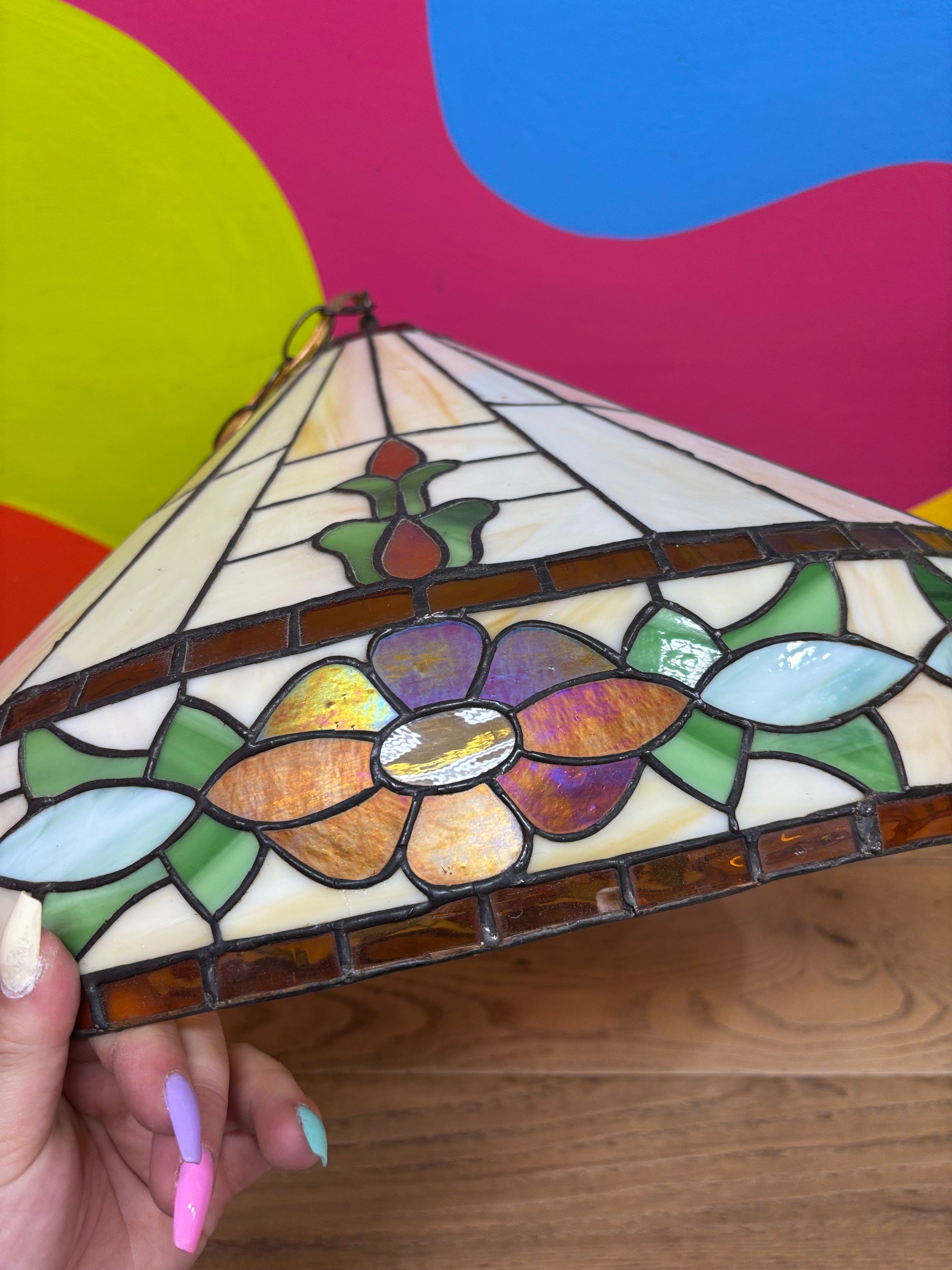 Stained Glass Swag Lamp