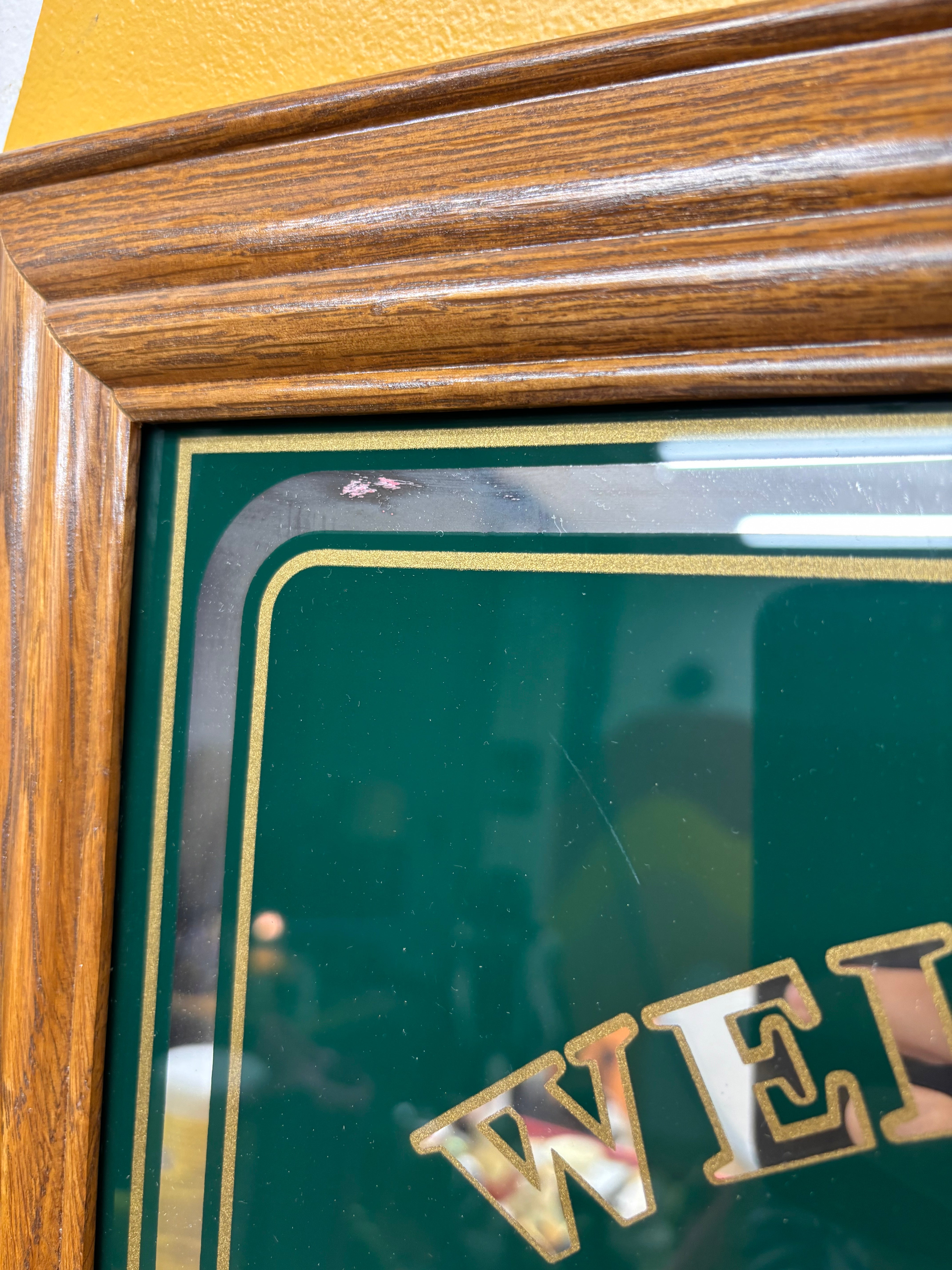 Weinhard's Ireland Light Ale Framed Mirrored Sign