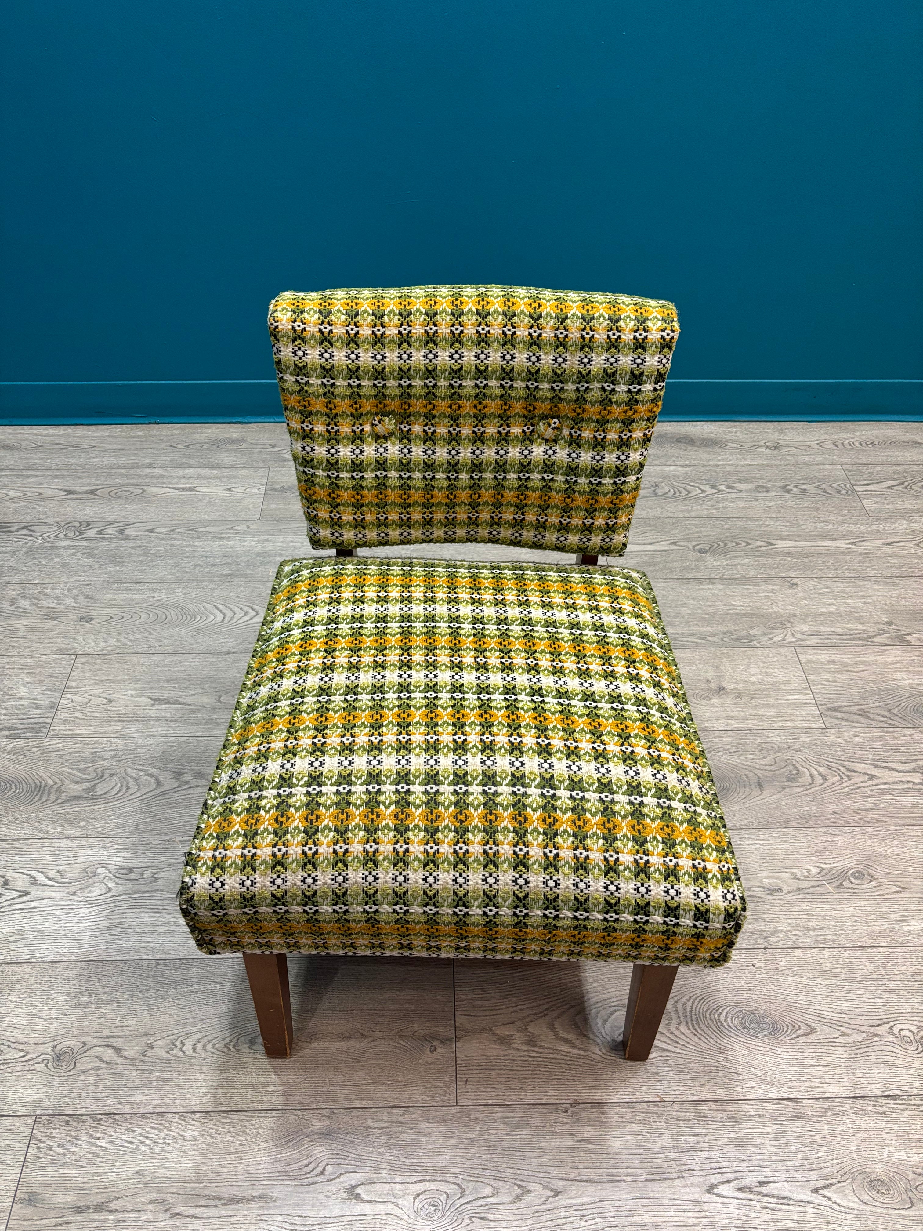 Plaid Accent Chair