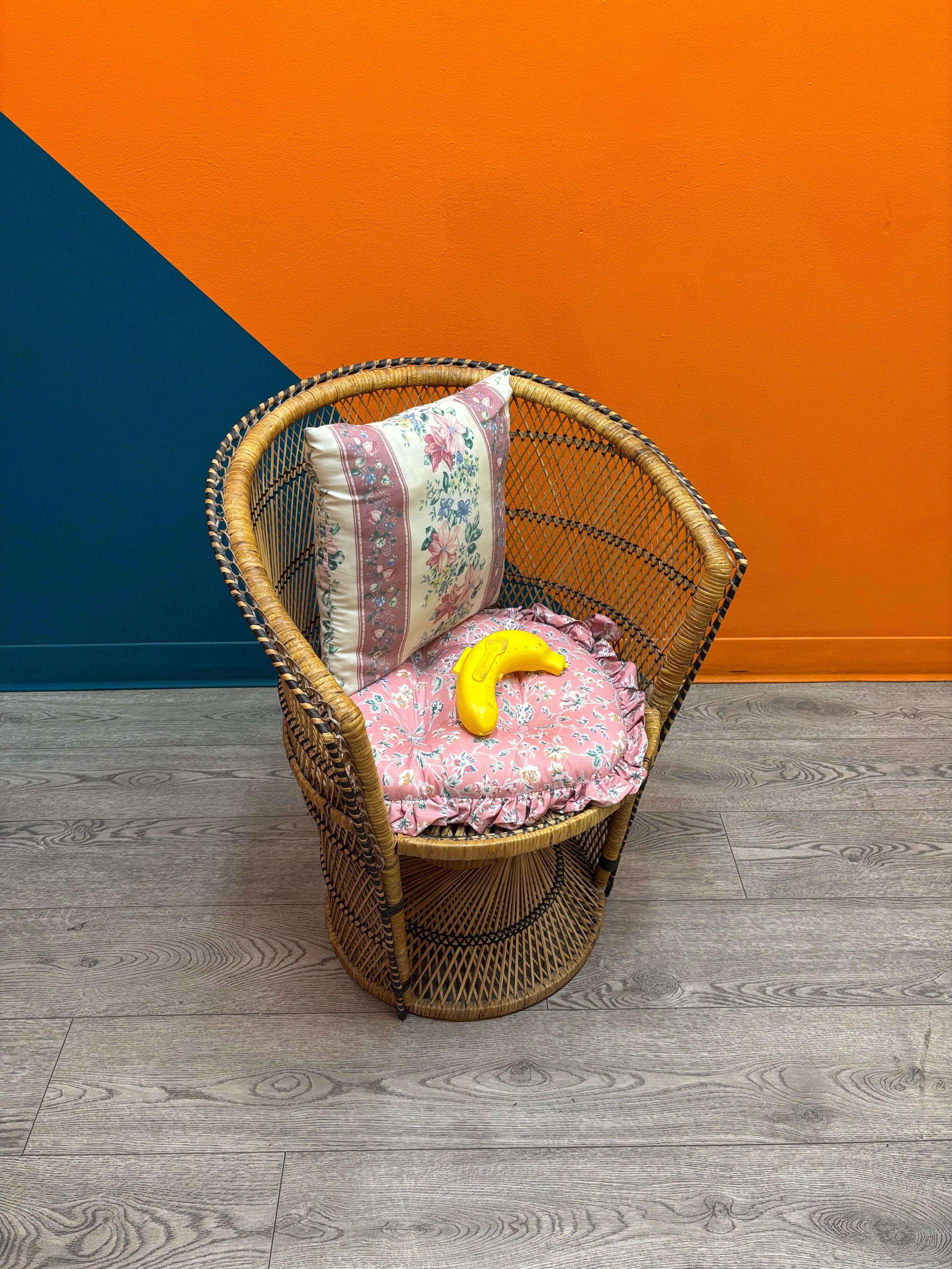 Wicker Chair with Cushion