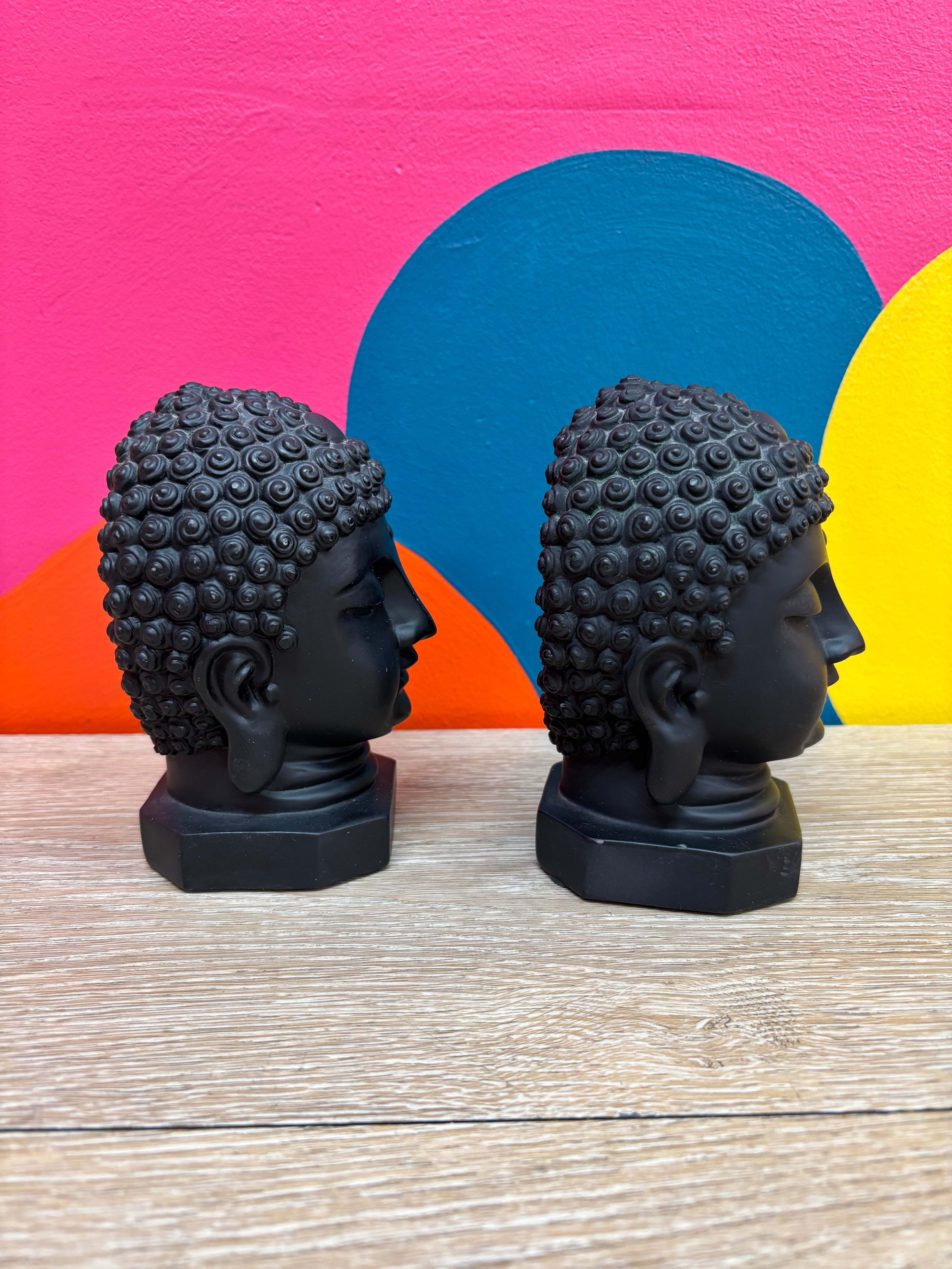 Buddha Head Bookends