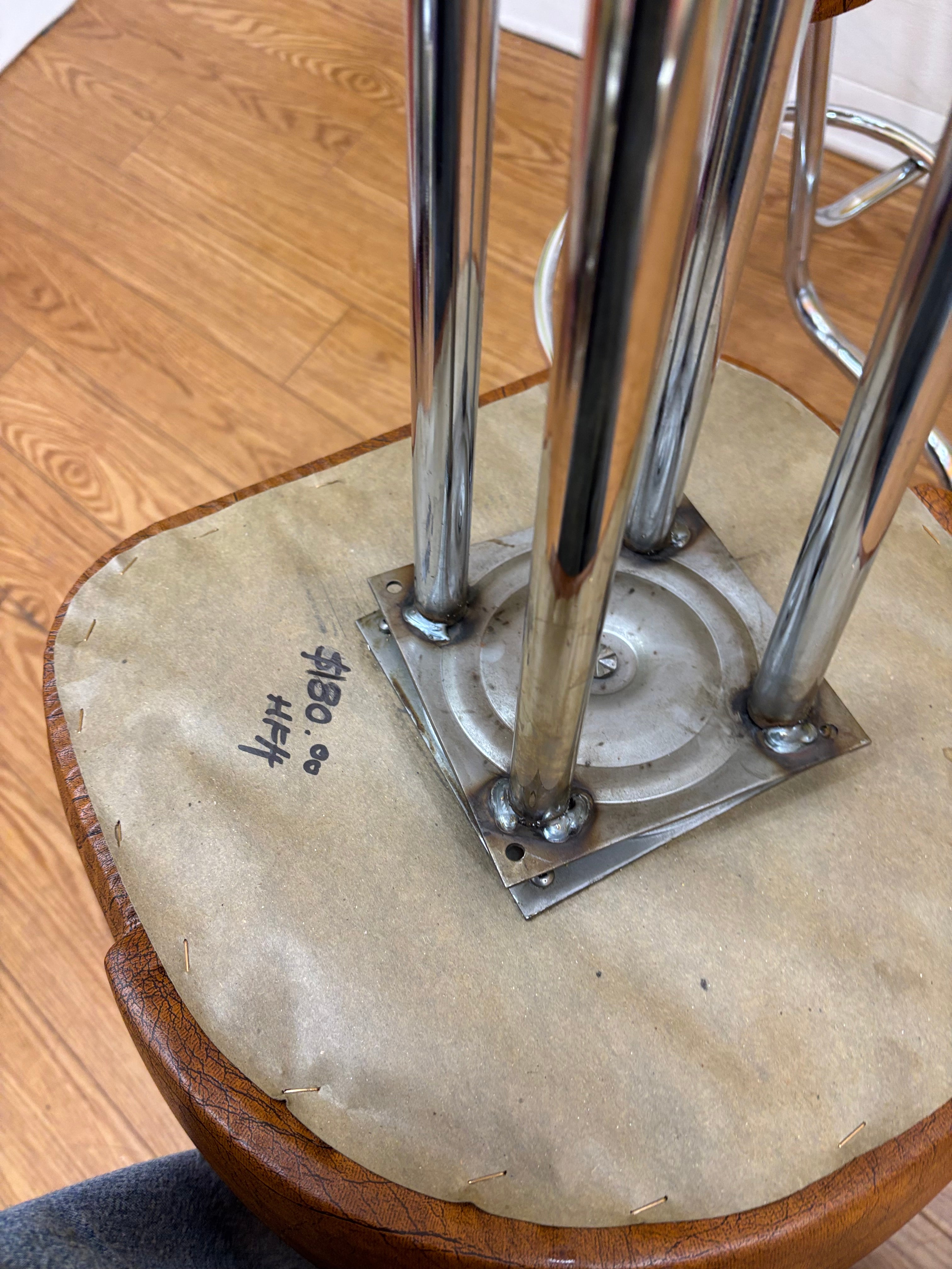 (2) Brown Barstools