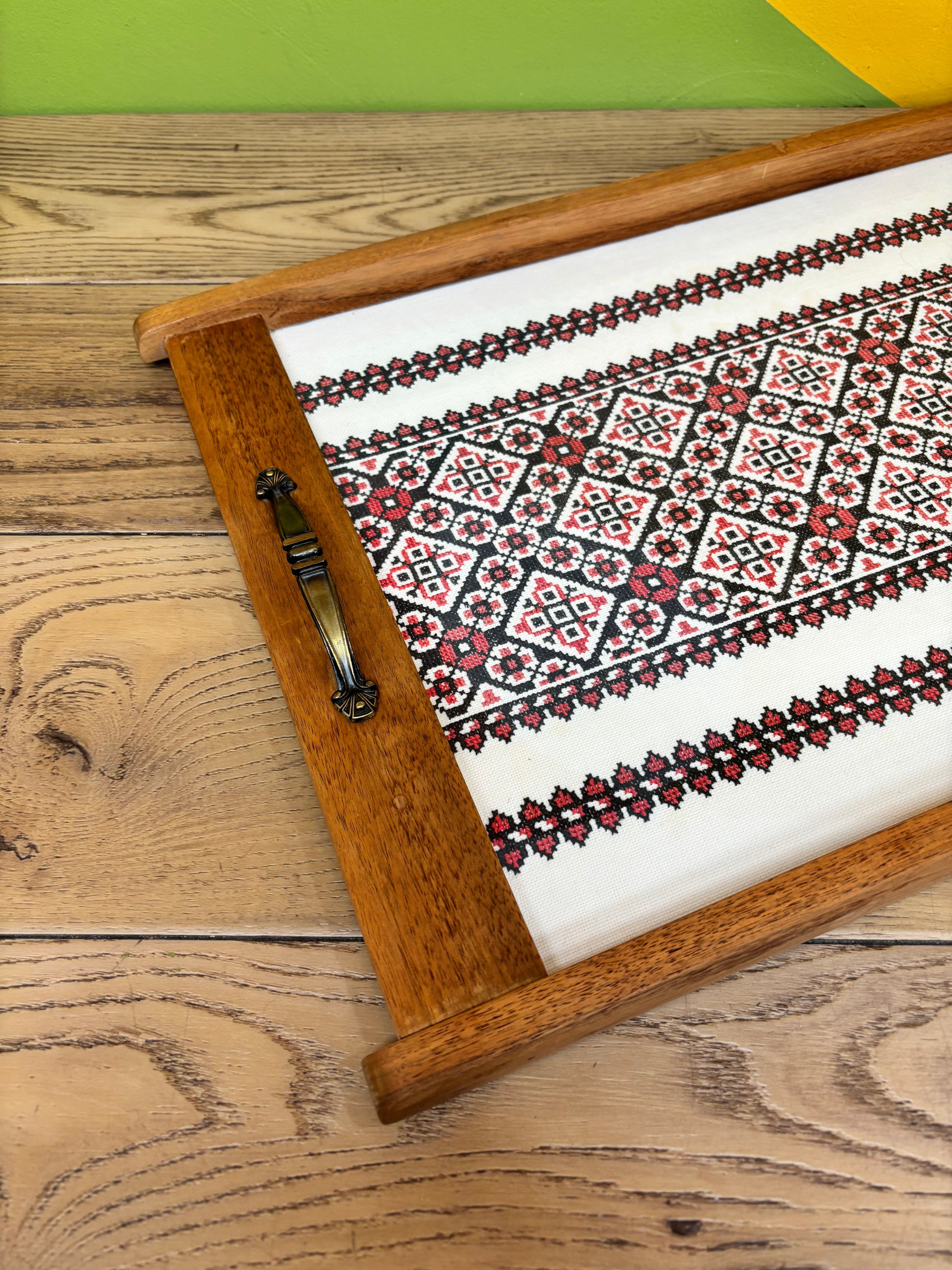 Embroidered Serving Tray