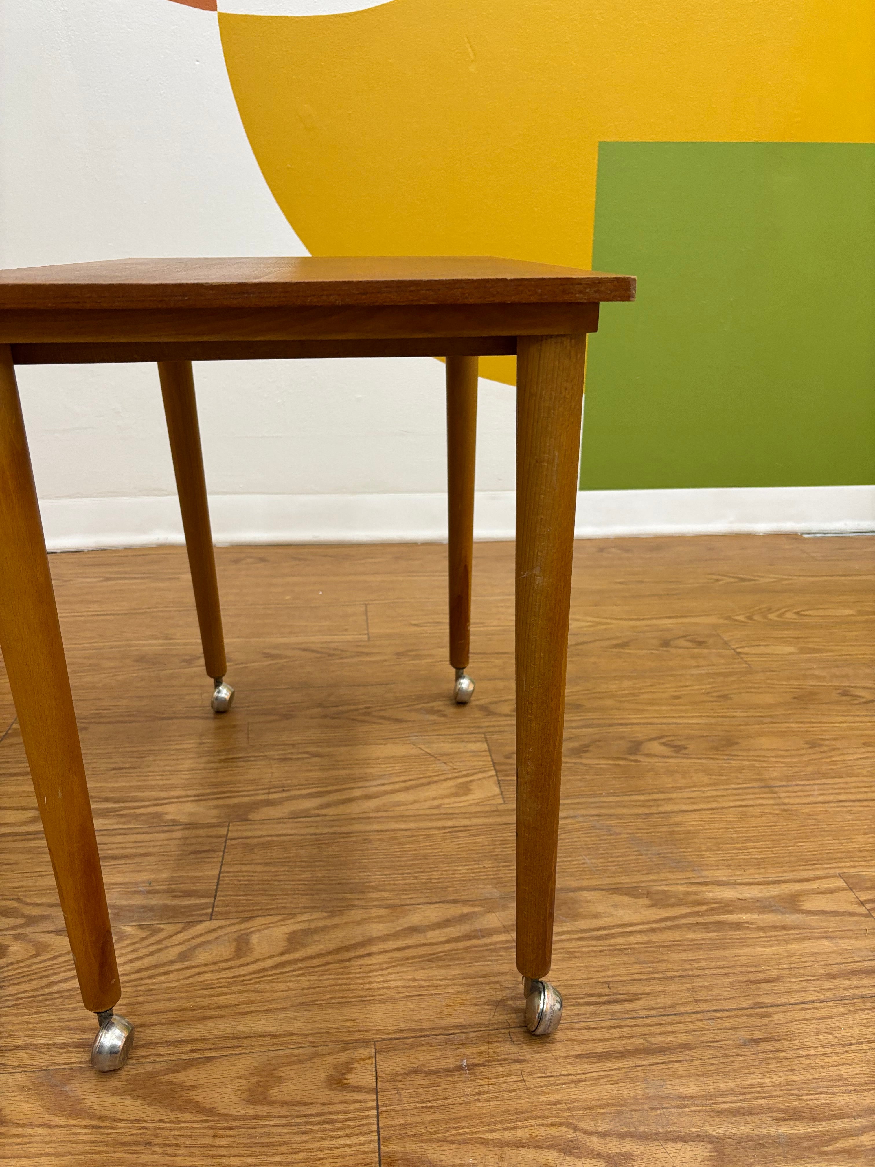 Rolling Side Table
