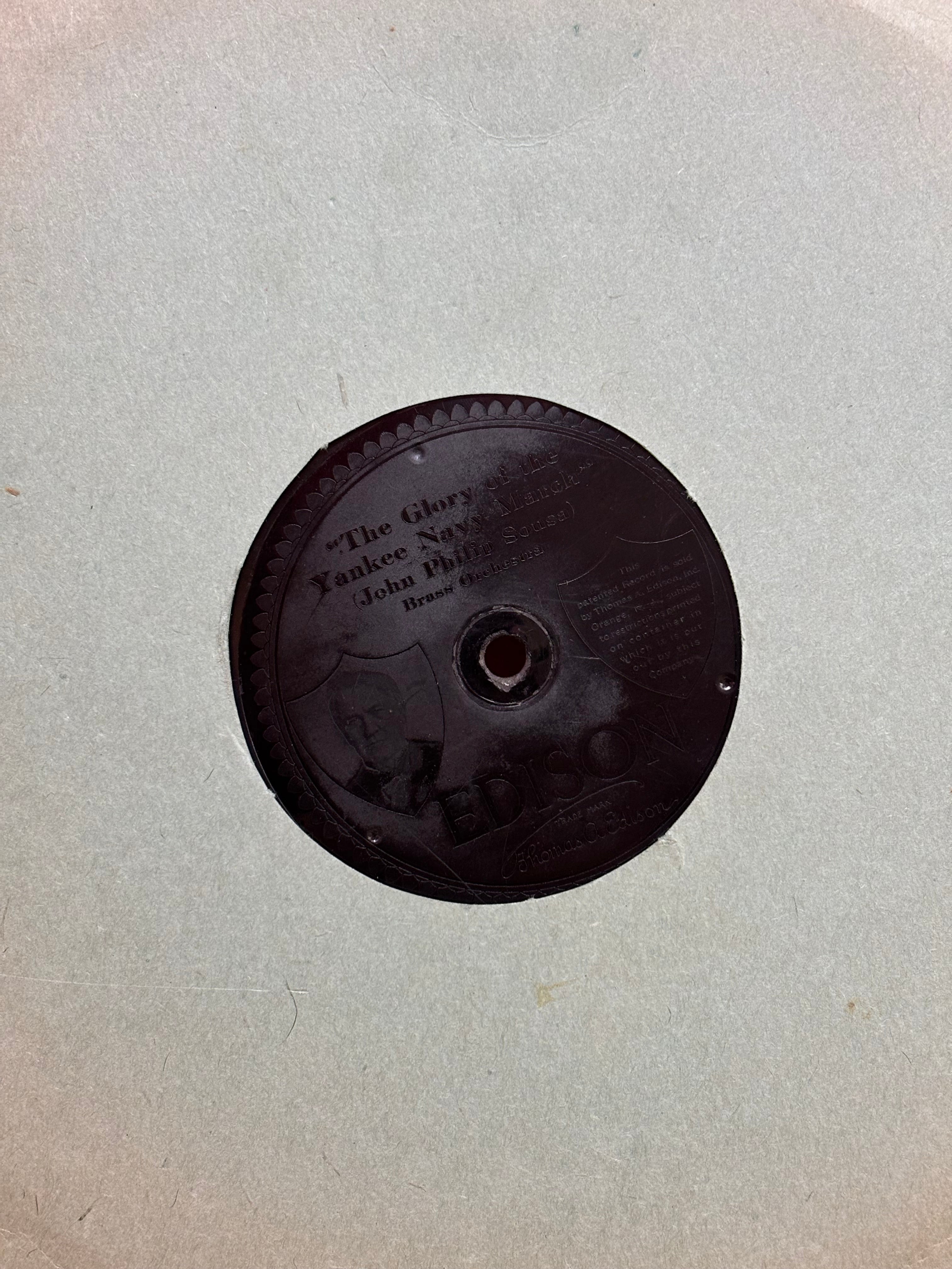 Edison Diamond Disc The Glory of "The Yankee Navy March"/"Gold and Silver Waltz"