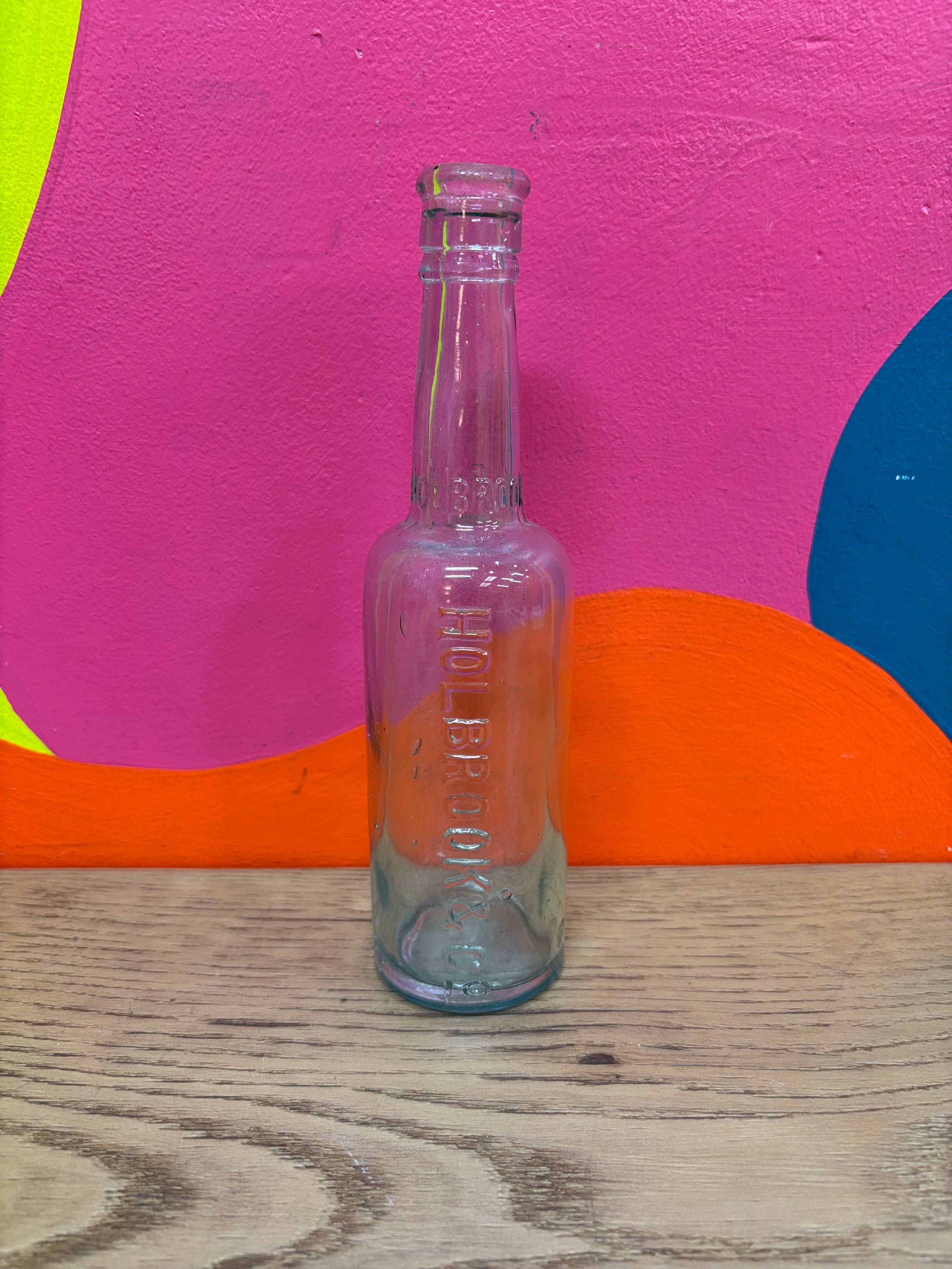 Glass Holbrook & Co Bottle