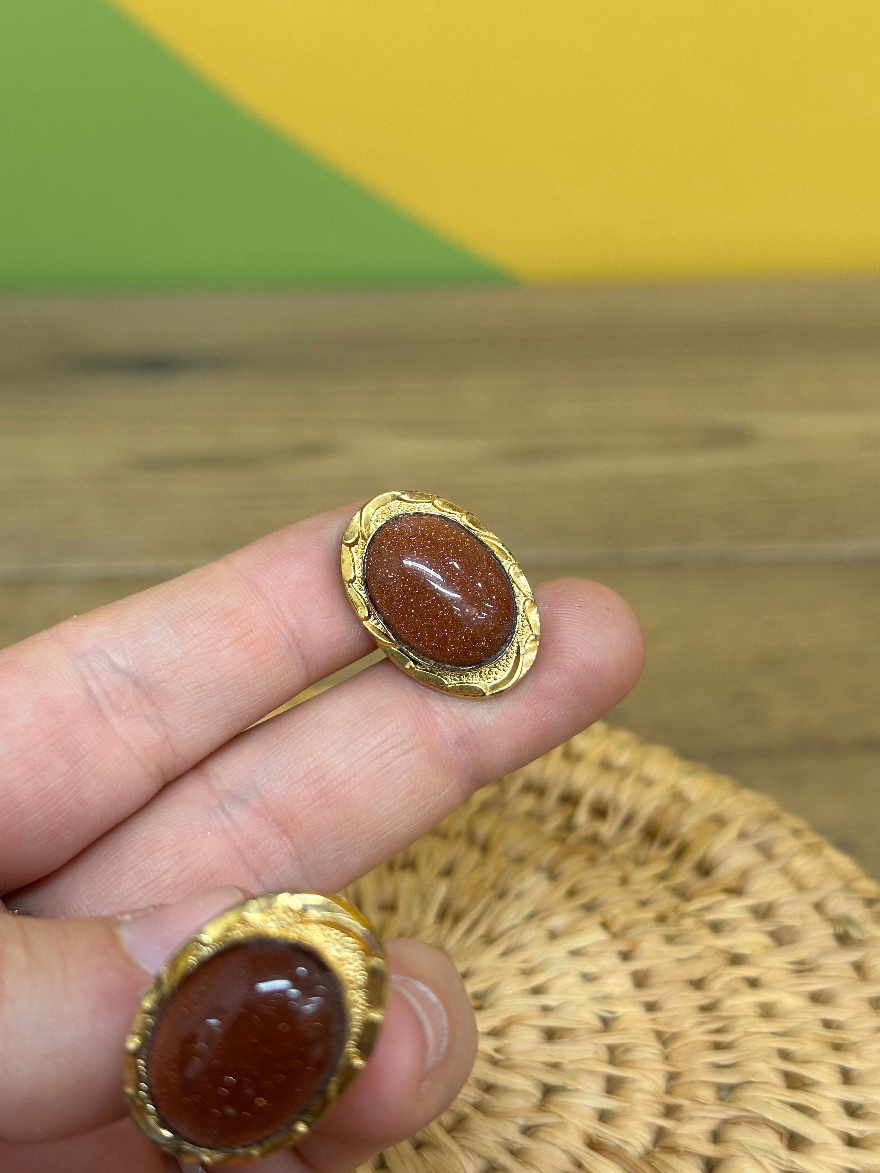 Gold Tone Cuff Links