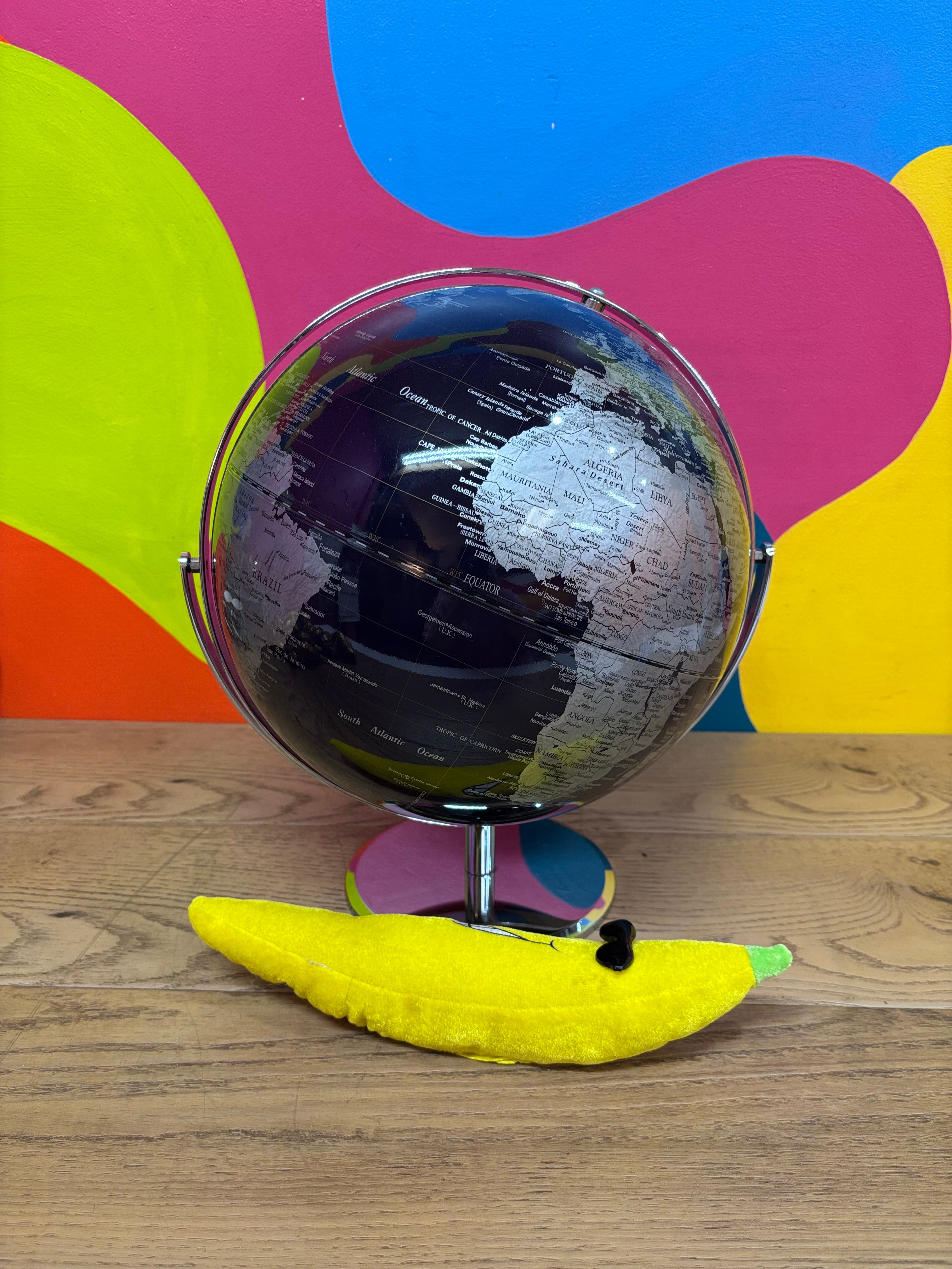 Dark Navy Globe