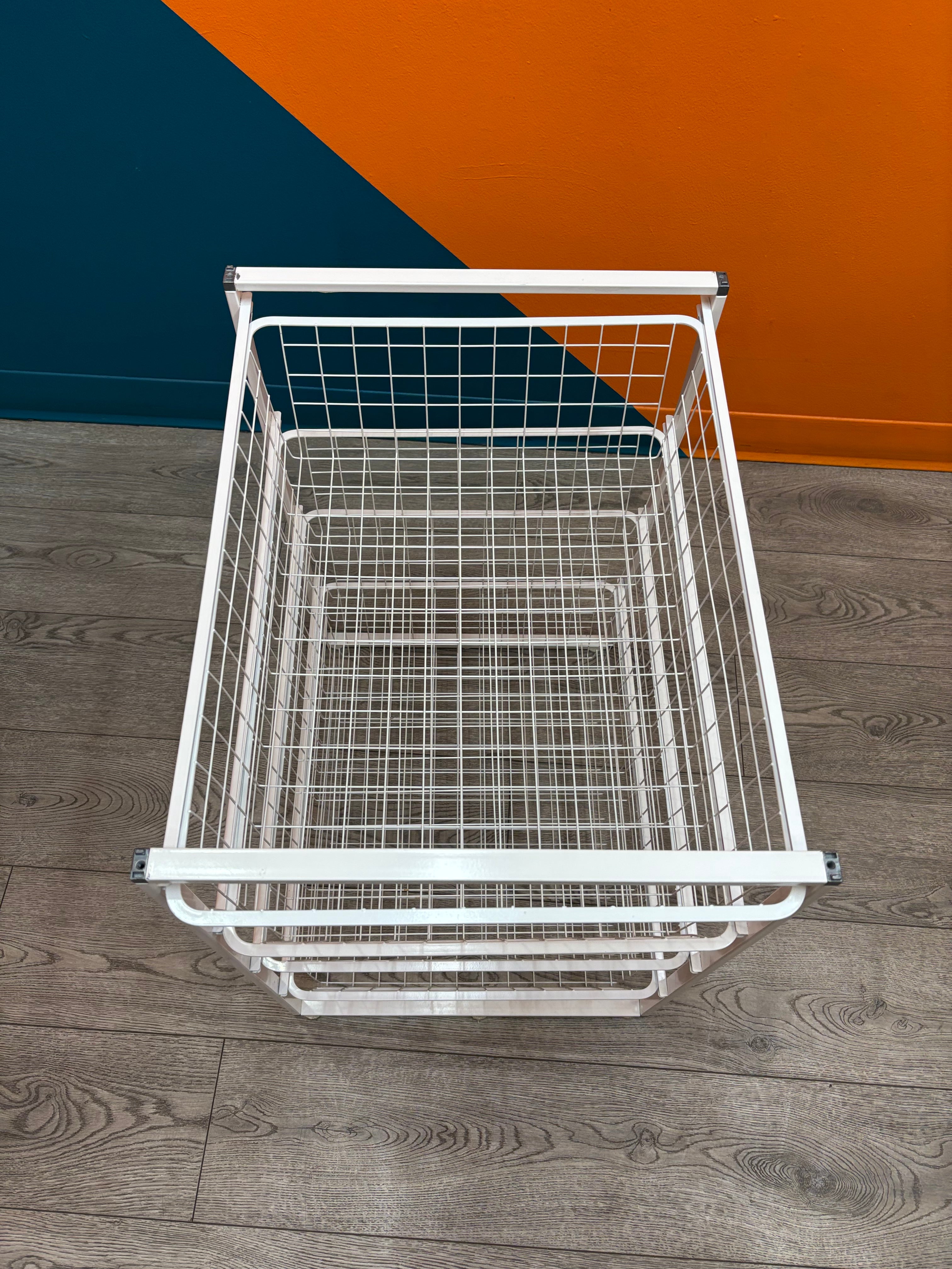 White Mesh Drawer Unit