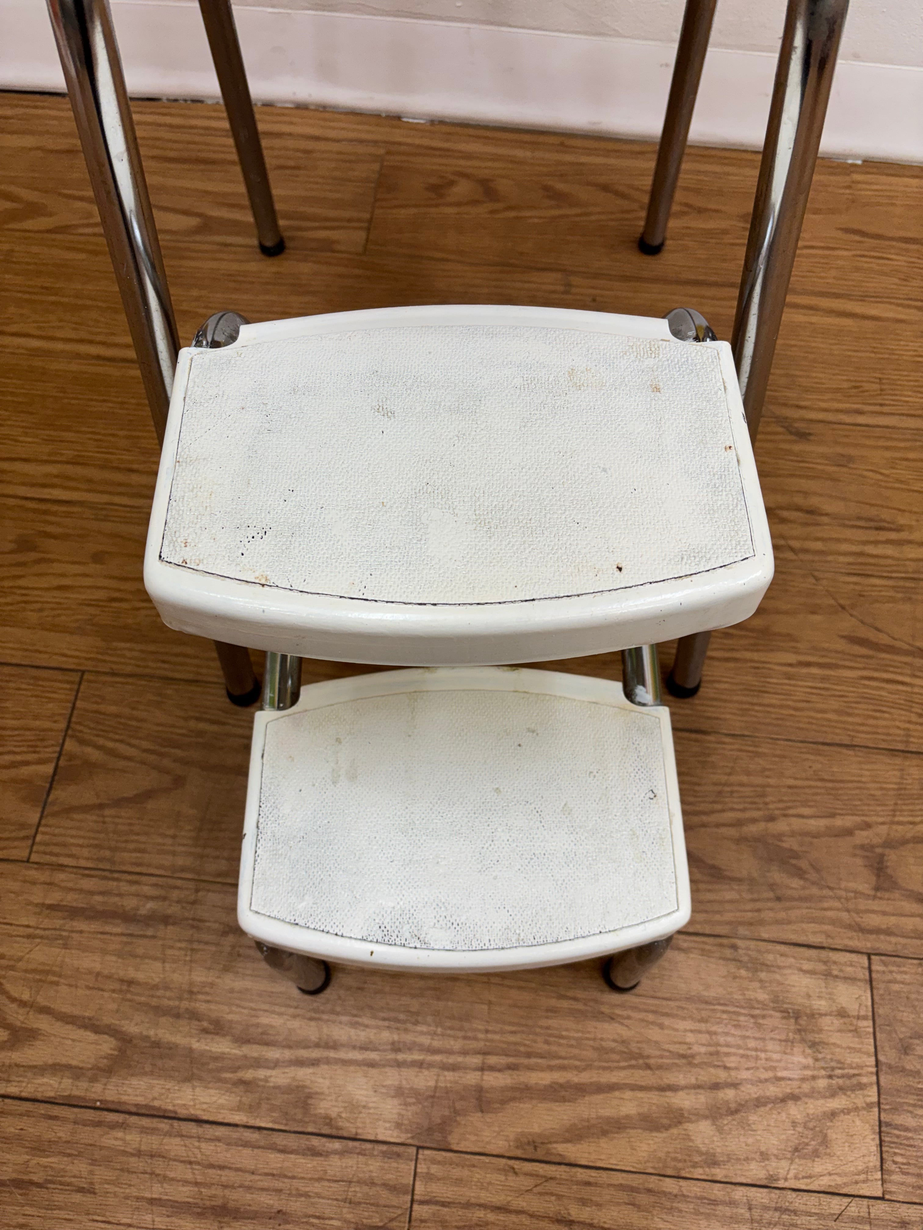 Floral Folding Step Stool Chair