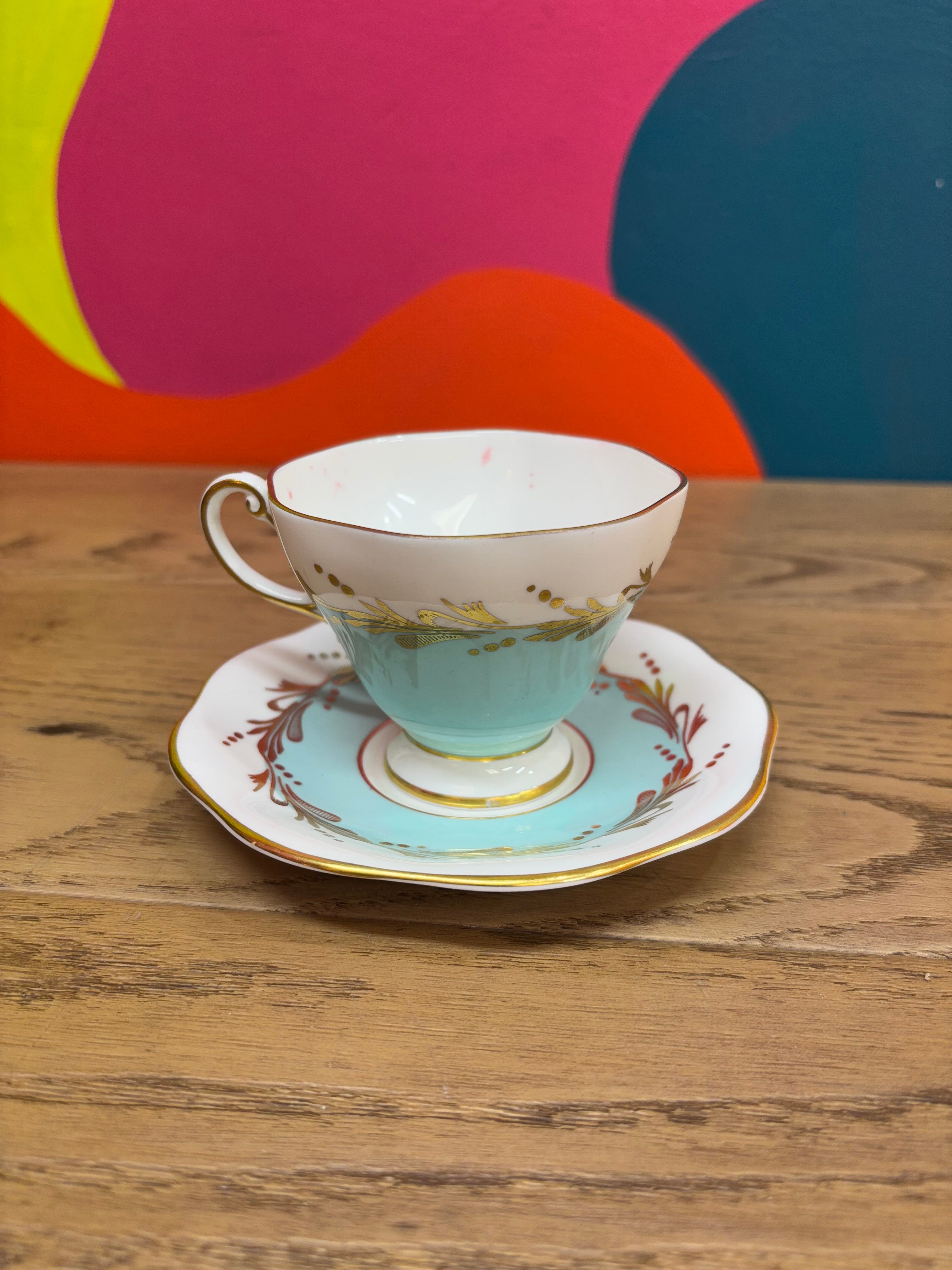 Foley Bone China Teacup and Saucer