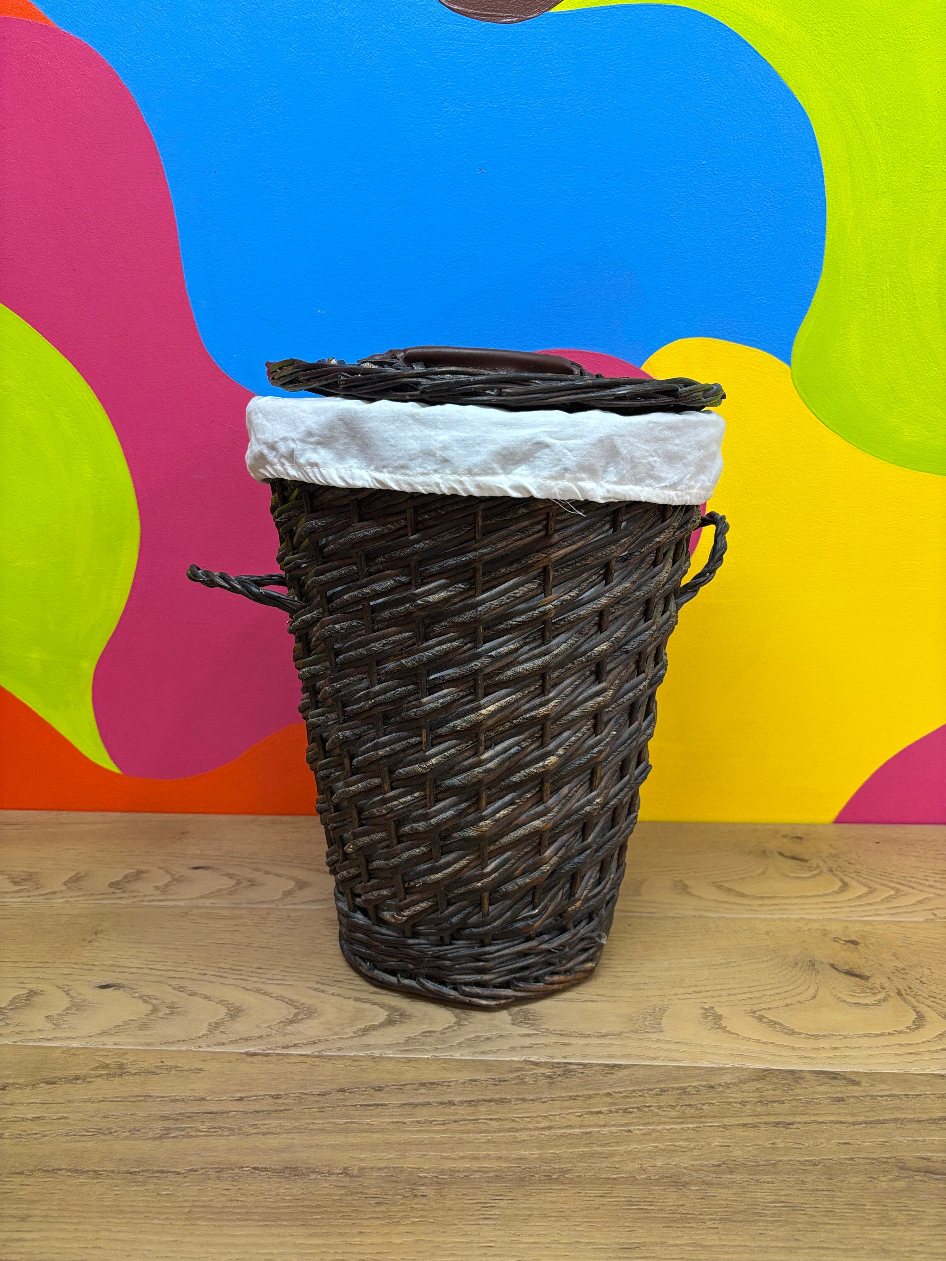 Wicker Basket with Lid