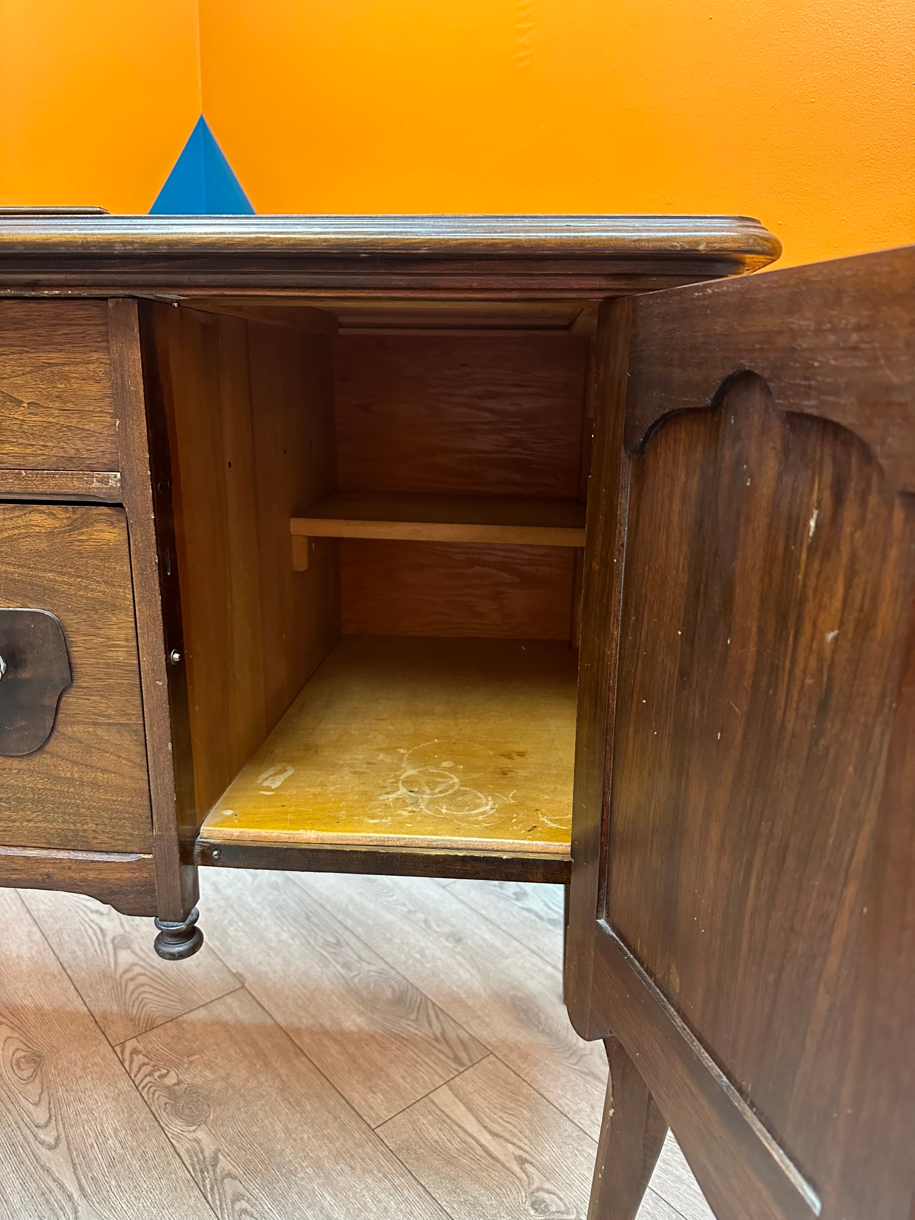 Dark Brown Wooden Dresser