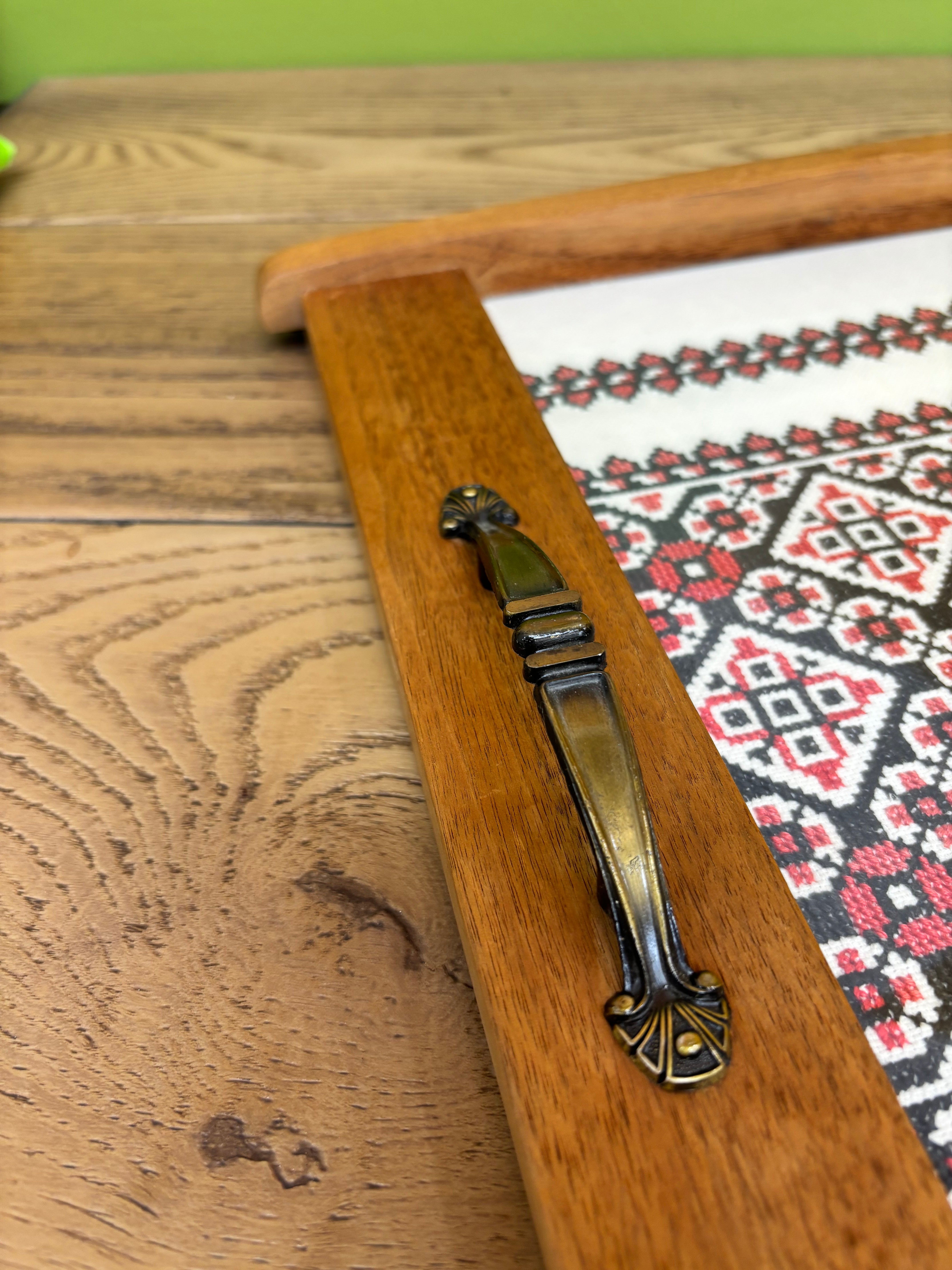 Embroidered Serving Tray
