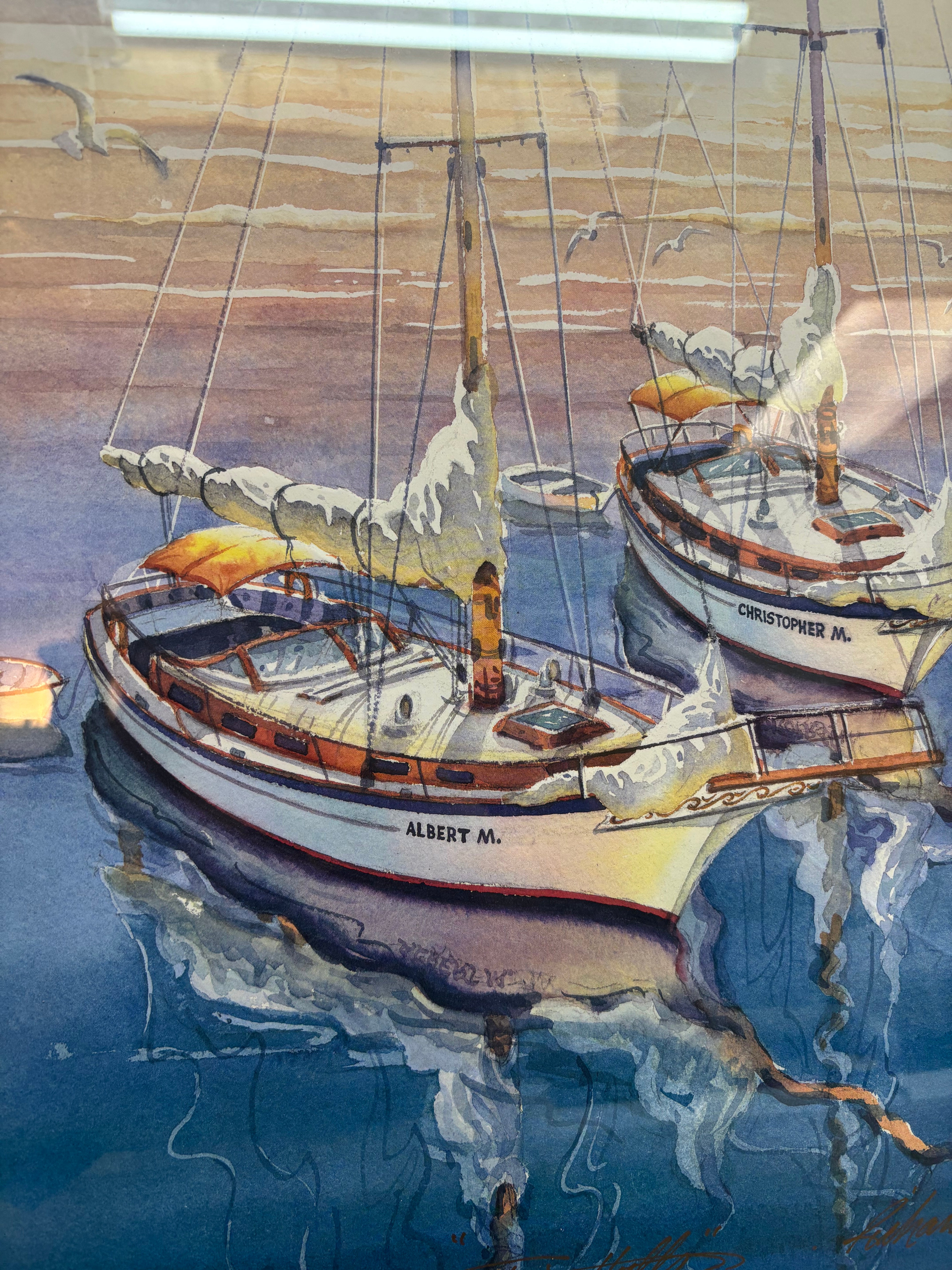 "Twin Hulls" by Richard E Williams Print