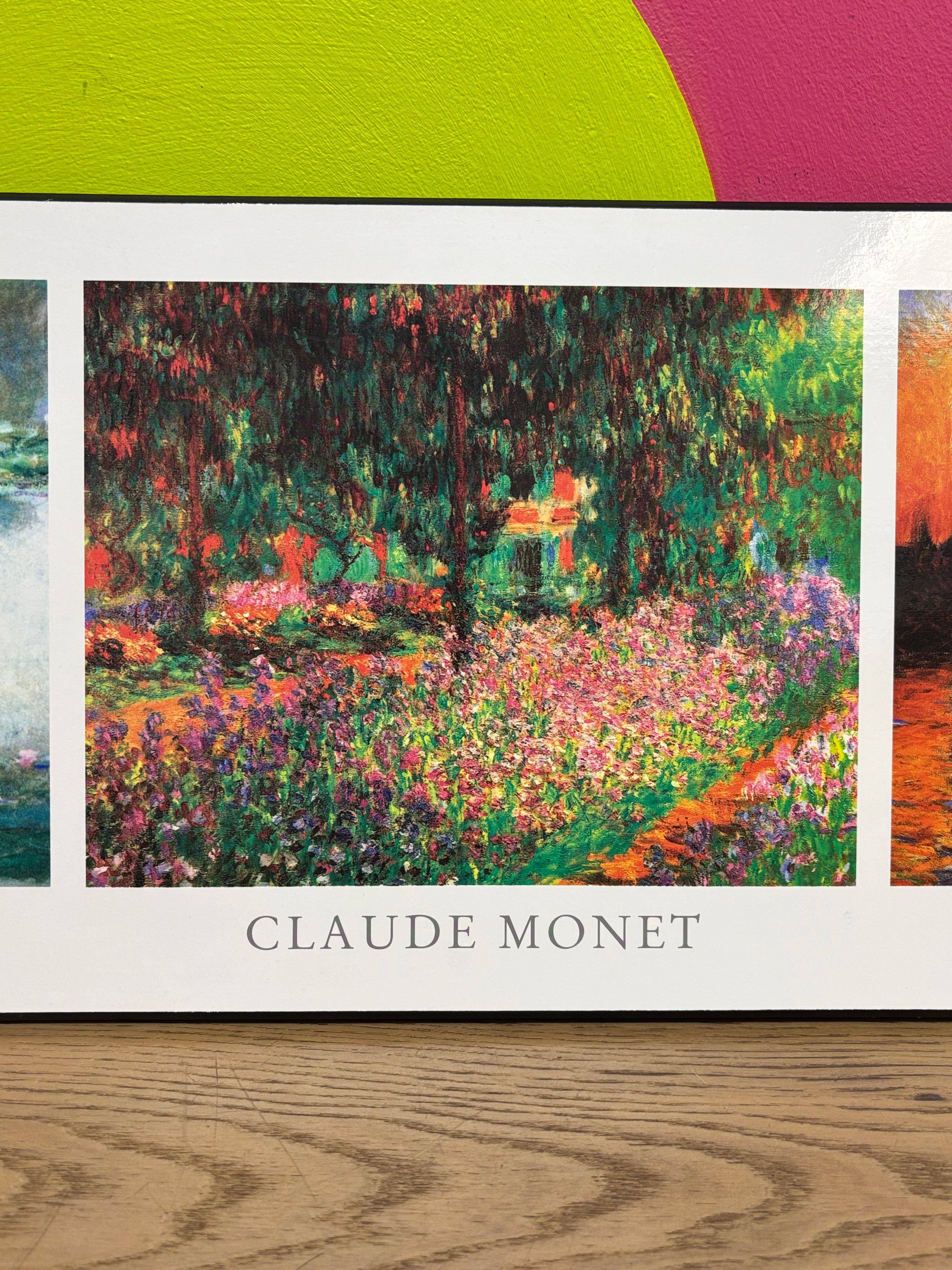 Claude Monet Art on Plaque