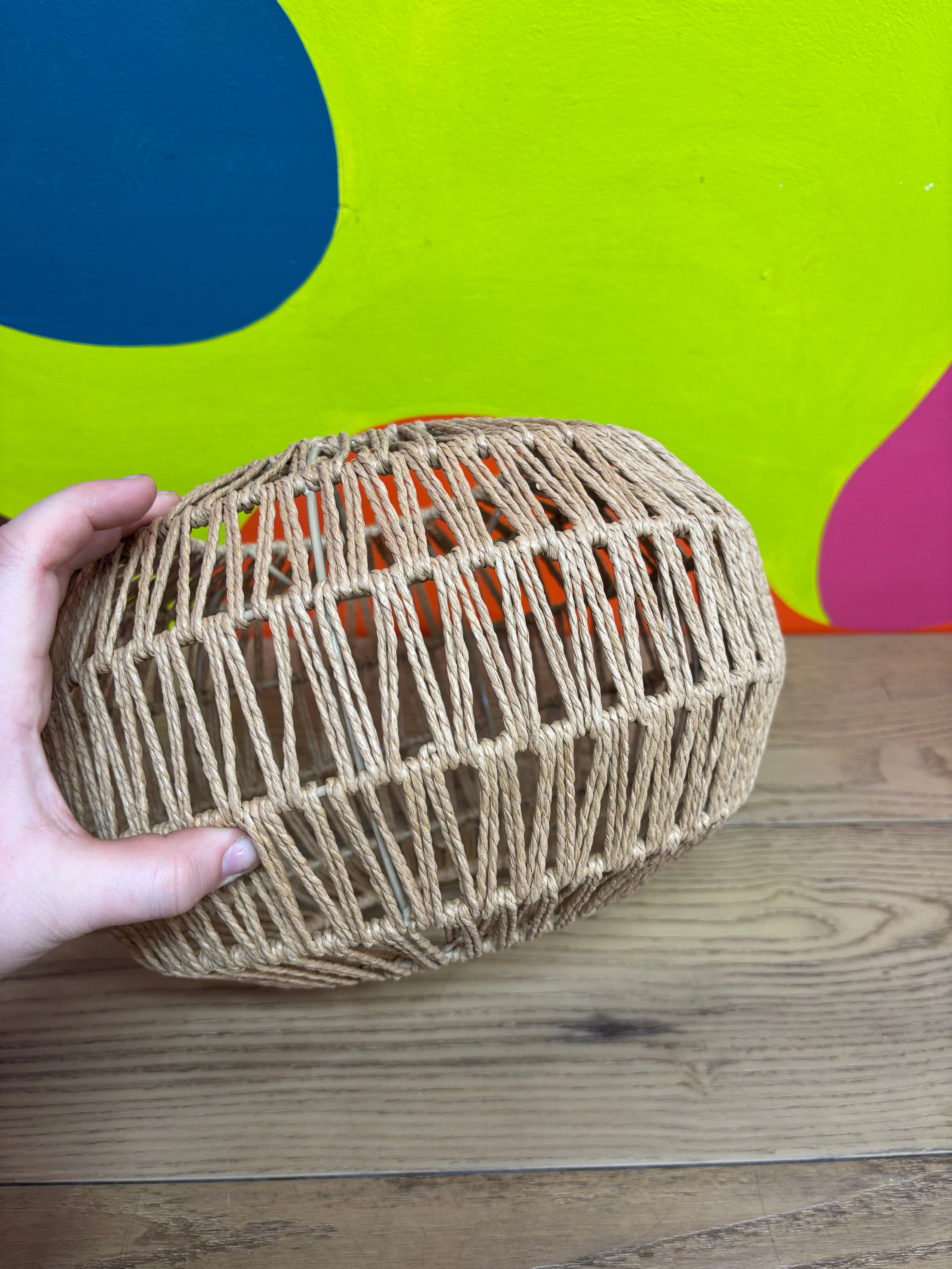 Small Woven Lamp Shade