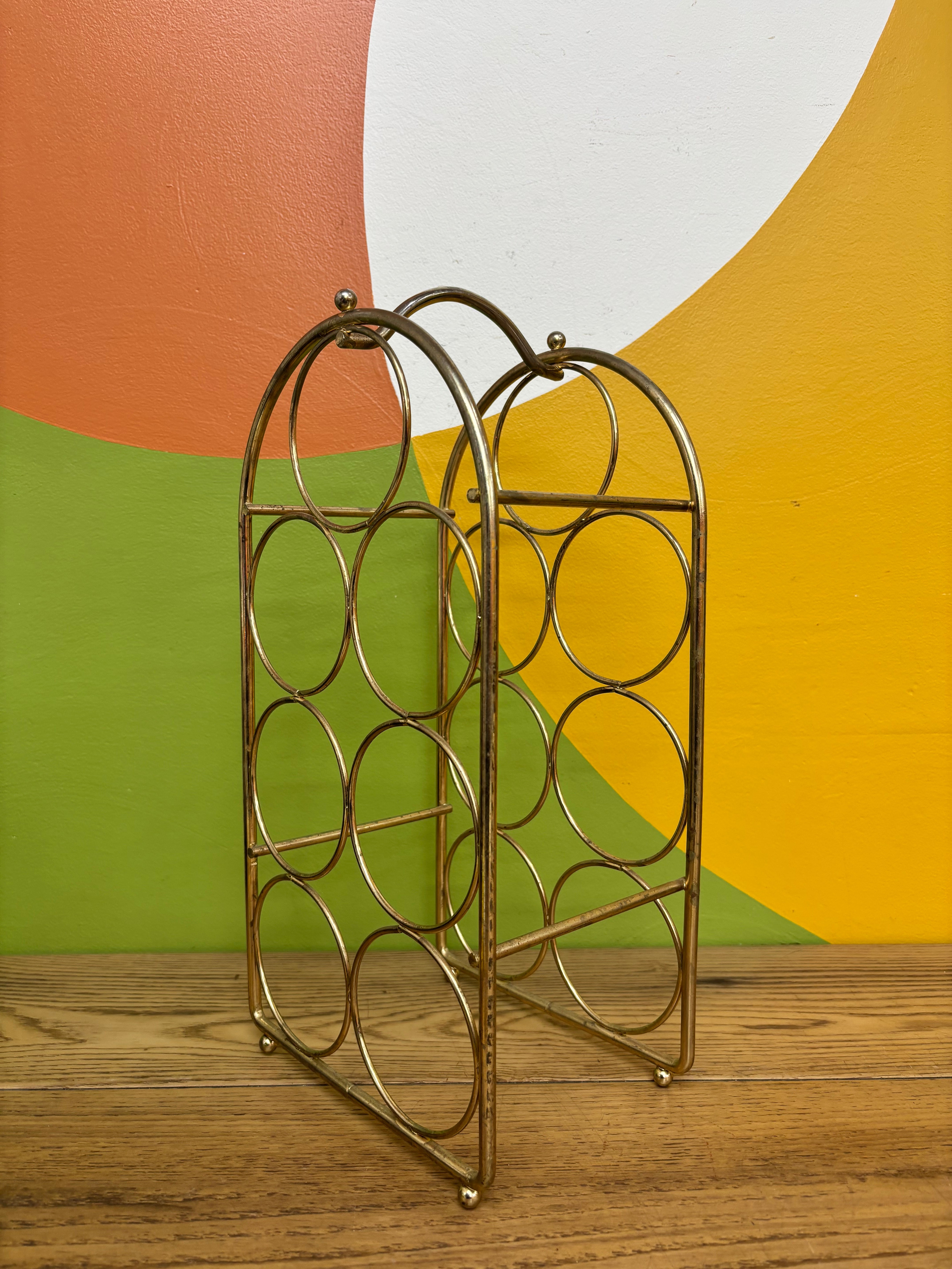 Metal Arched Wine Rack