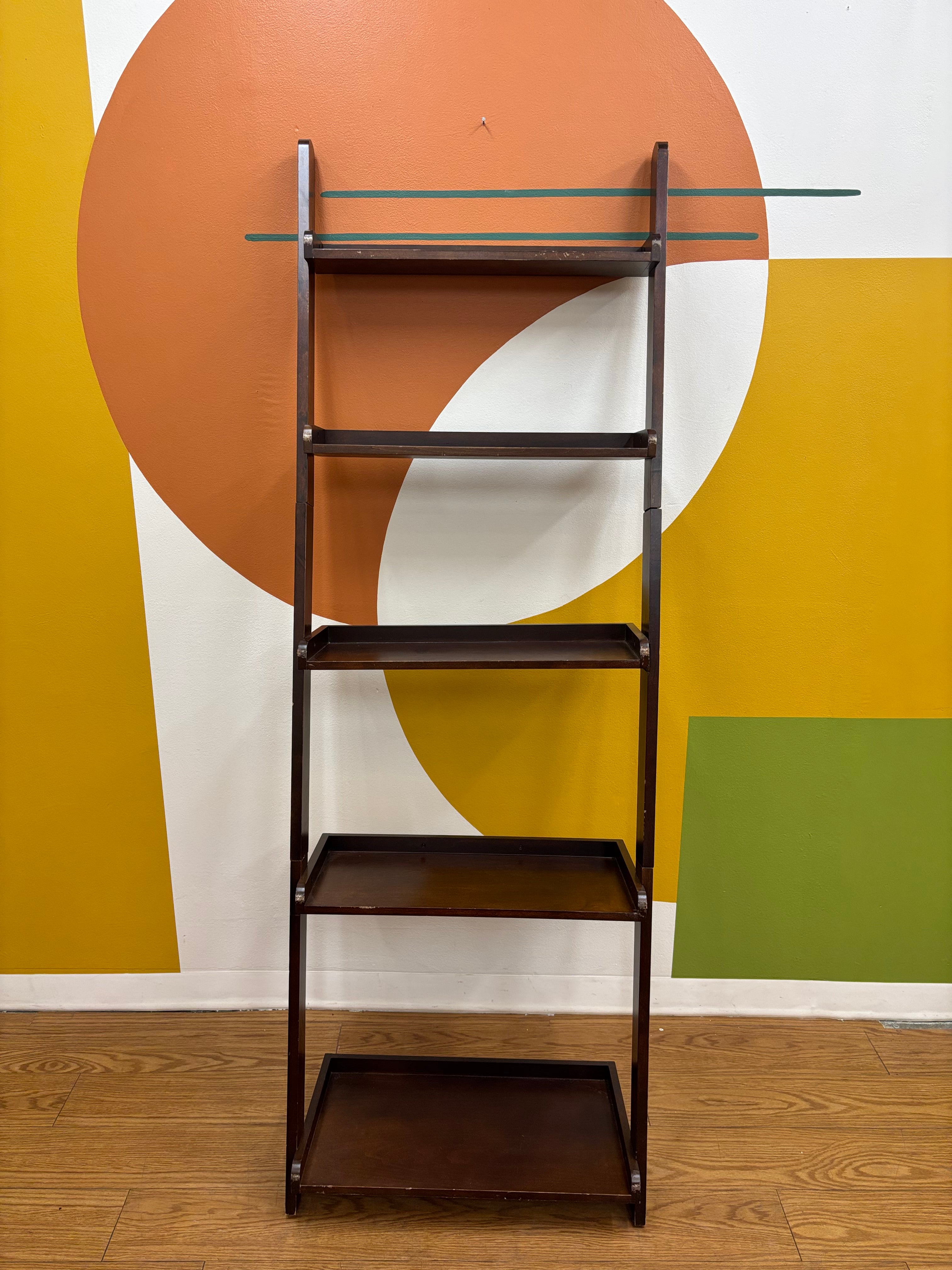 Wood Leaning Ladder Shelf (2 available)