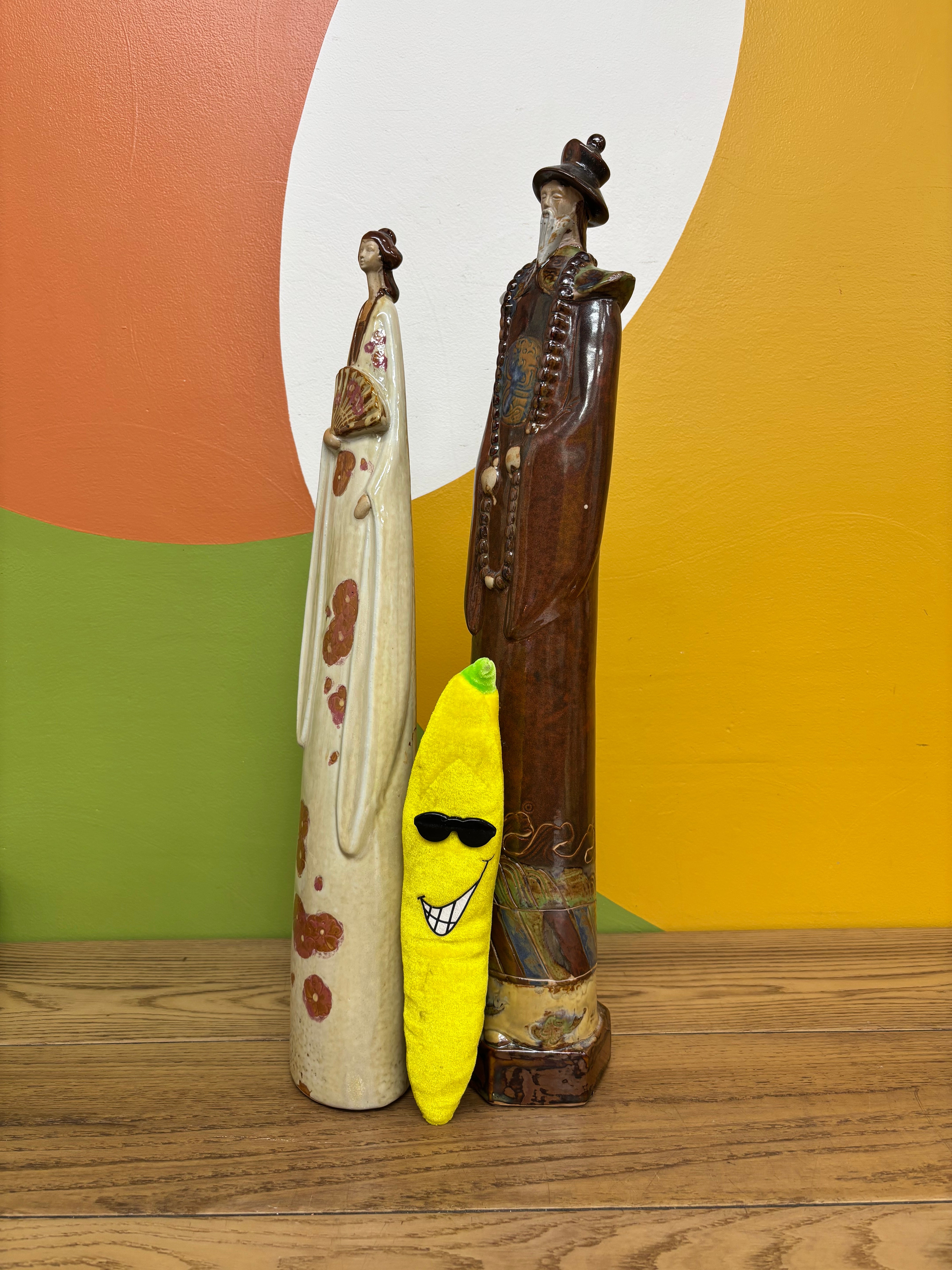 Glazed Pottery Figurines (2)