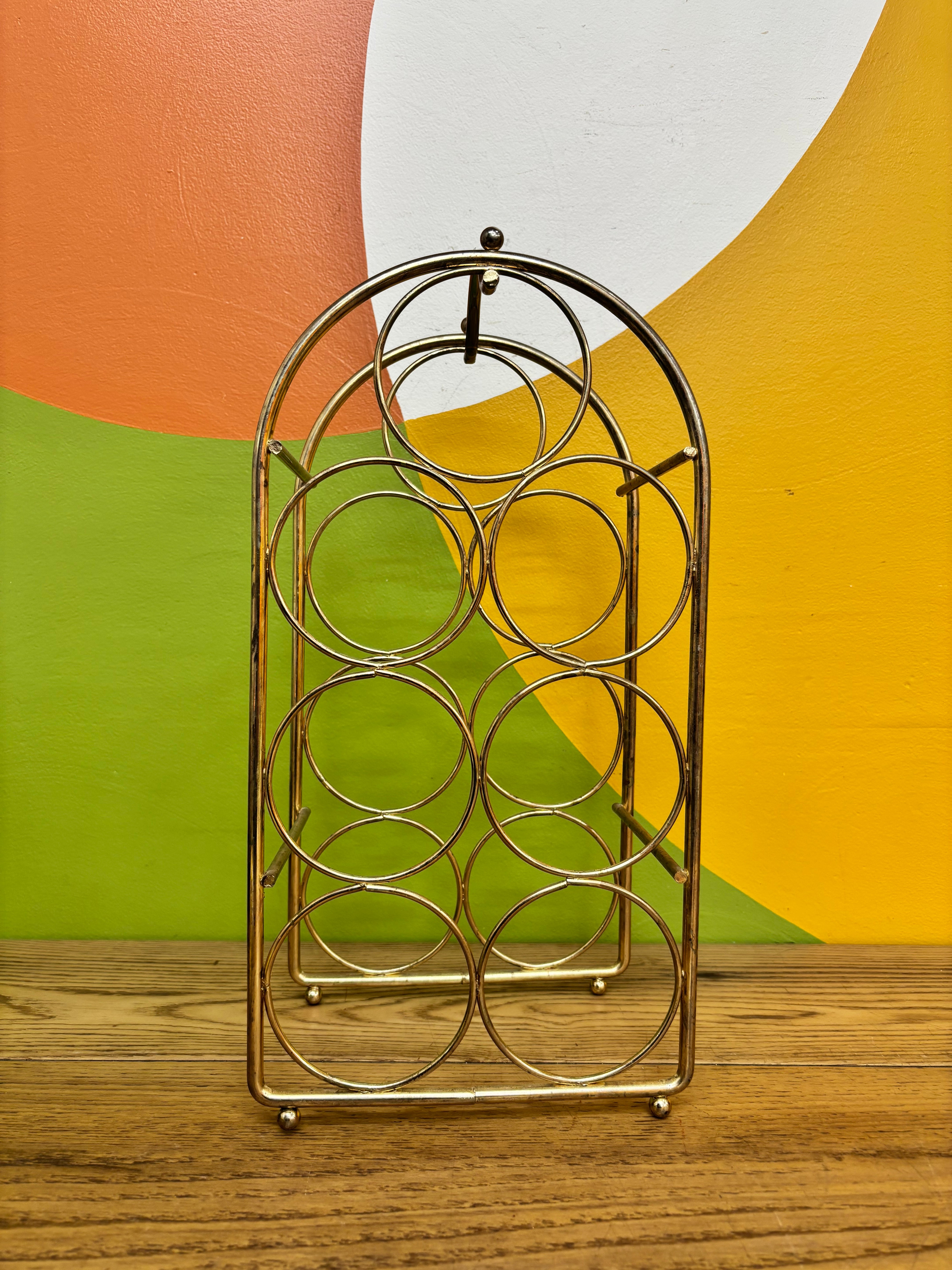 Metal Arched Wine Rack